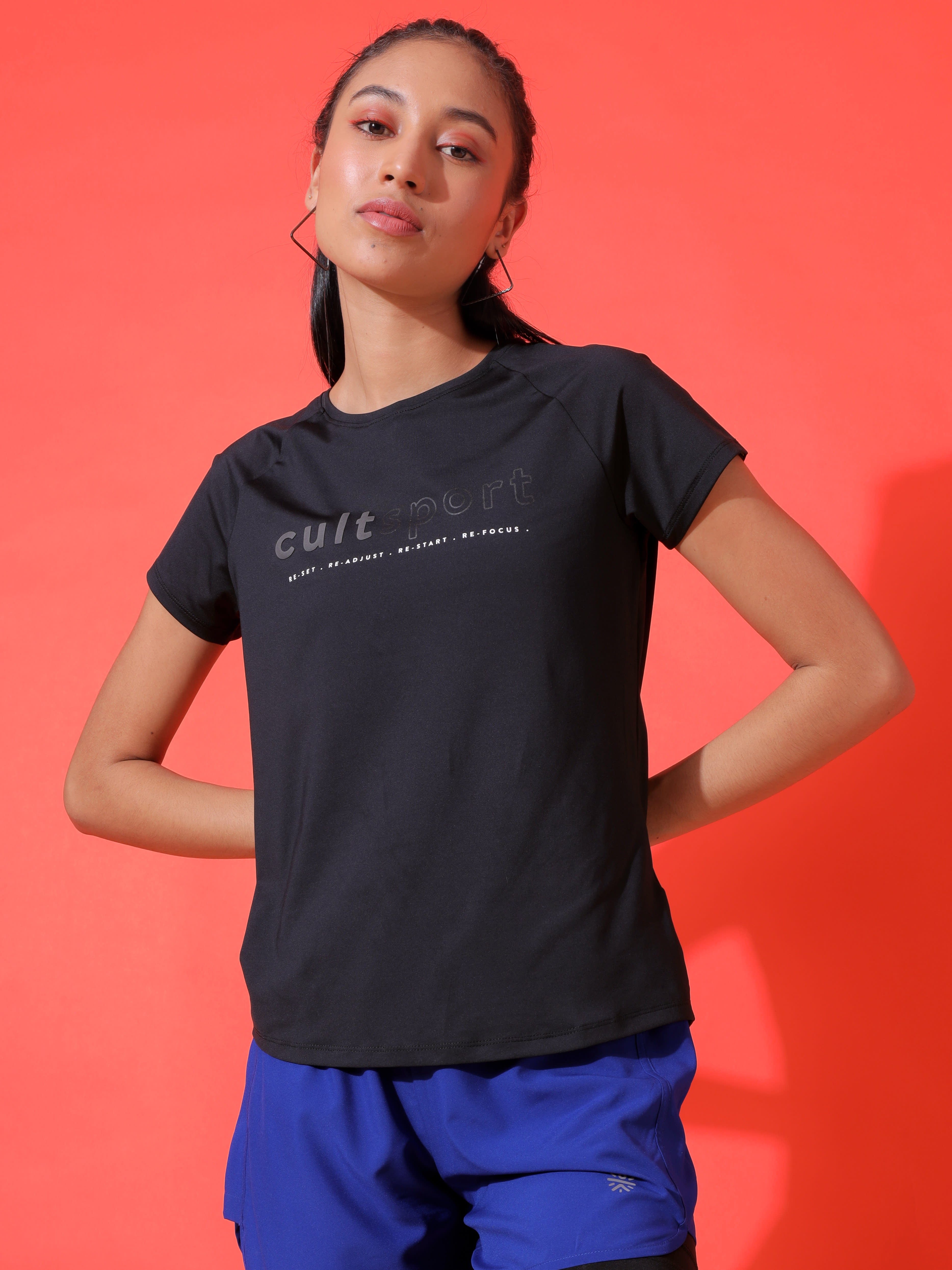 Graphic Print Workout T-shirt