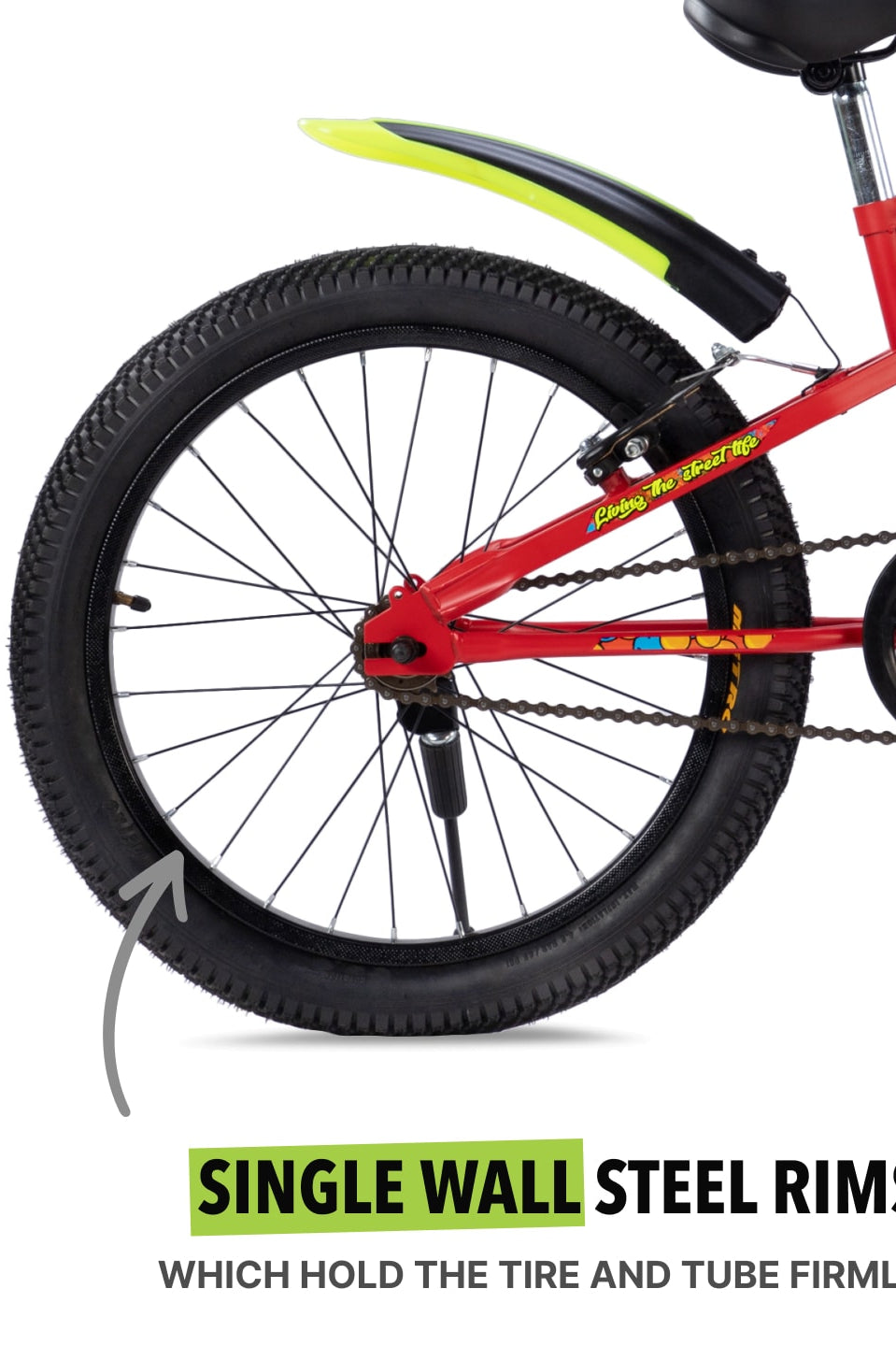Skater 20T Steel Frame Kids Bike Red