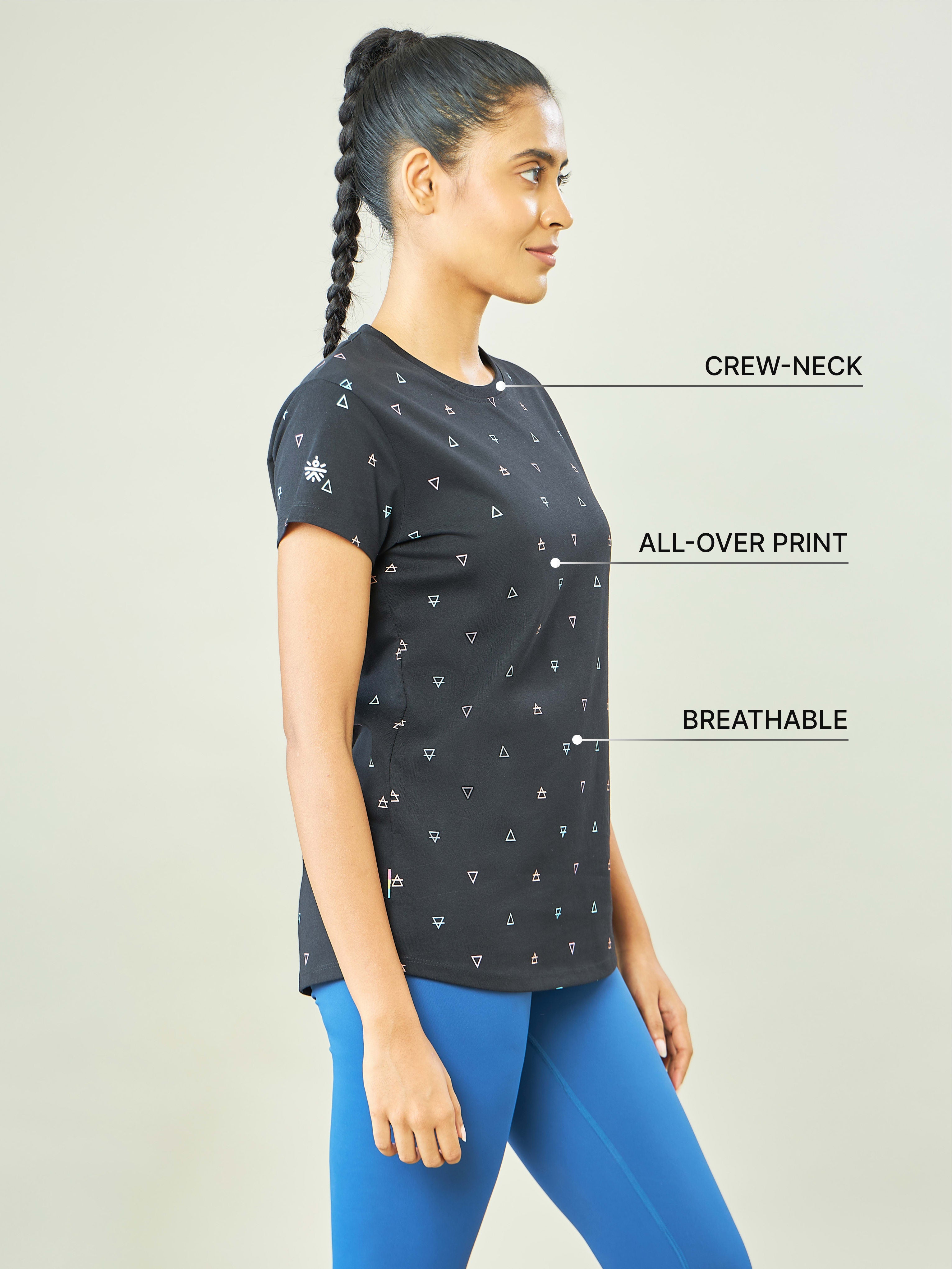 All Over Print Yoga T-shirt