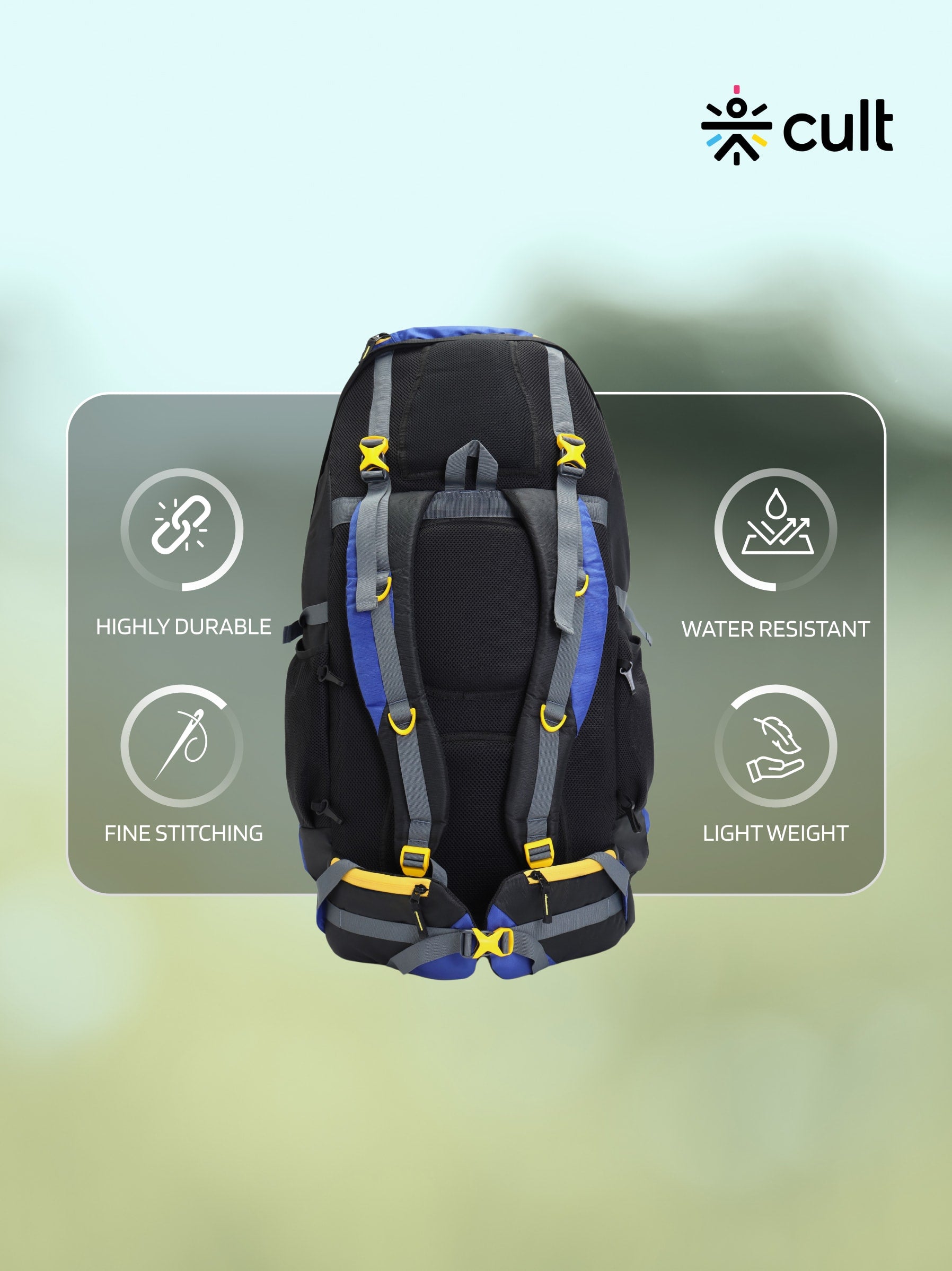 Travel Rucksack 95 L Blue