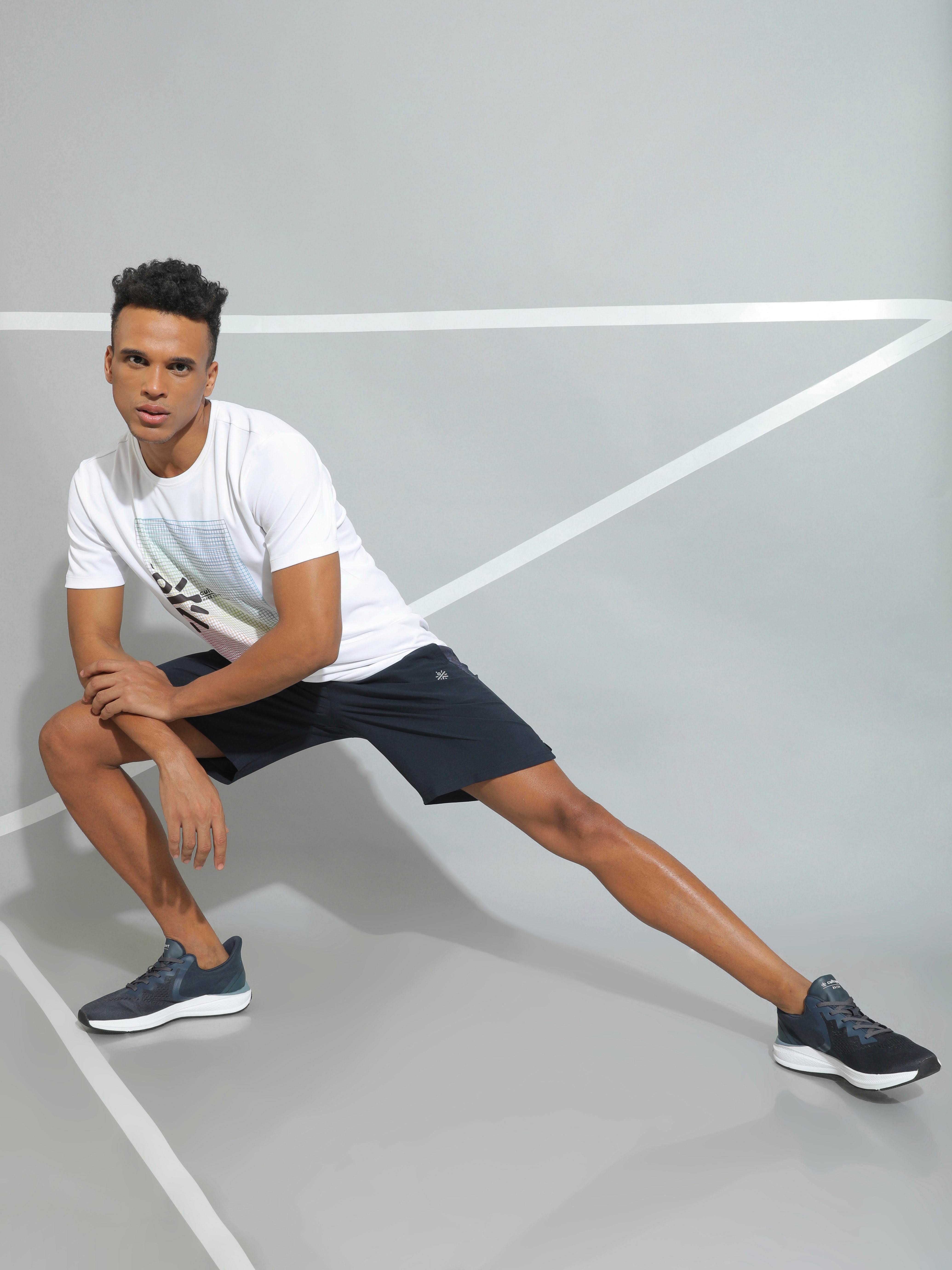 Printed Panel Active Shorts