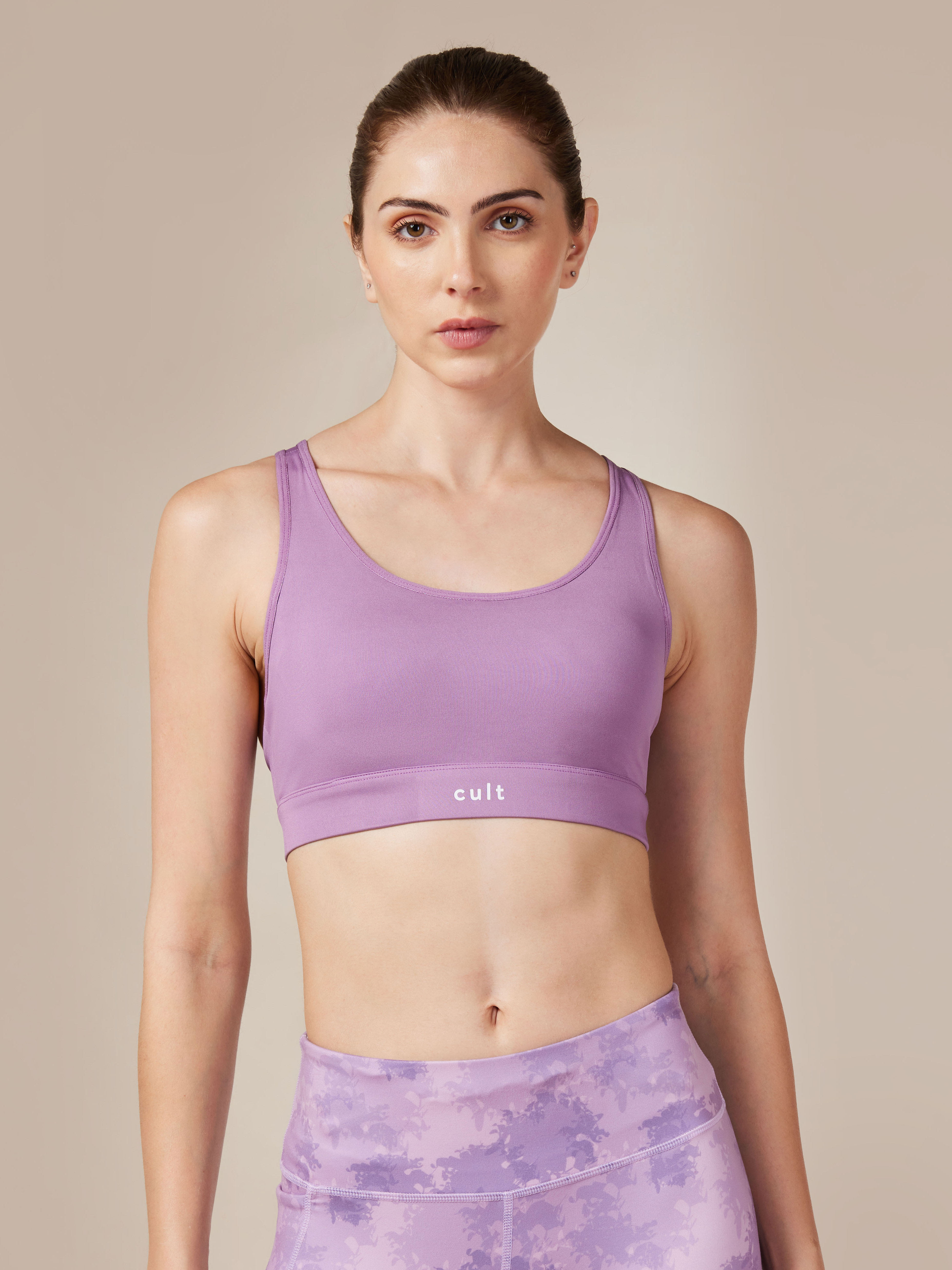 Women's Cult Purple Criss Cross Back Bra