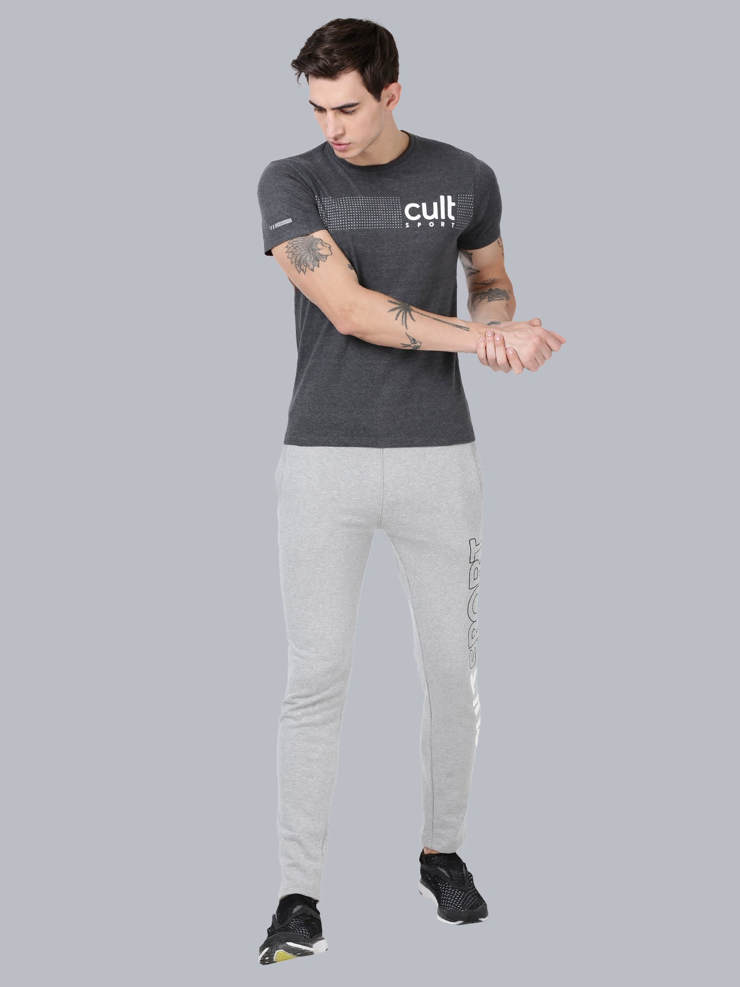Signature Grey Casual T-shirt