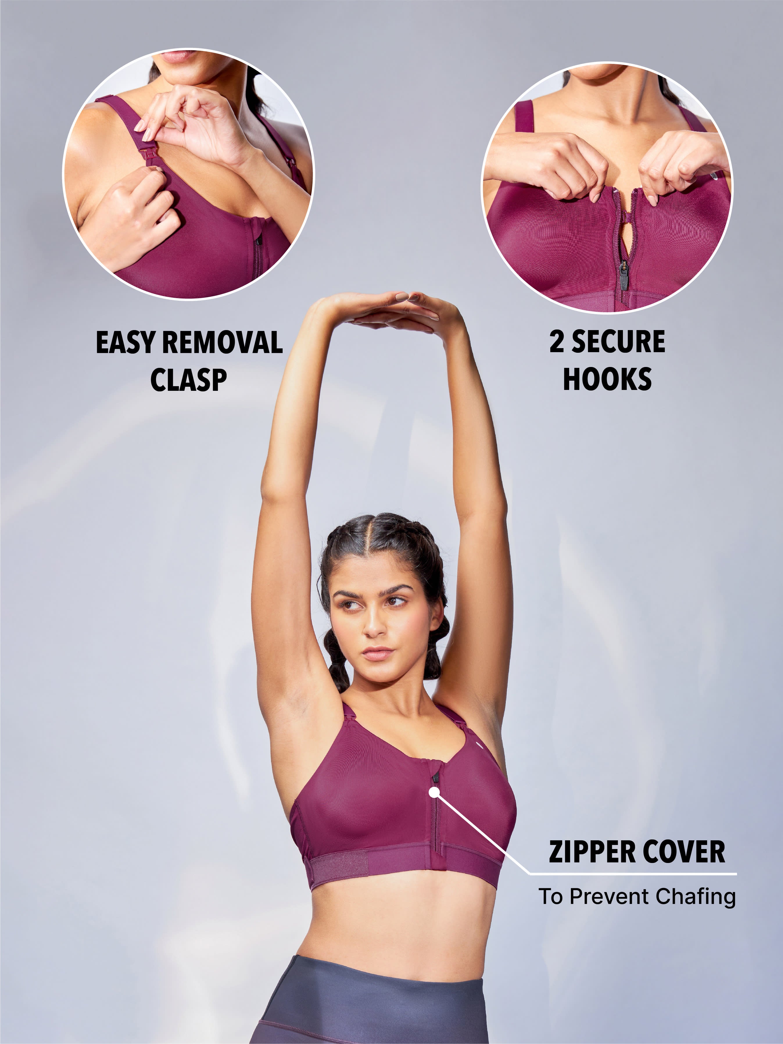 Do It All Sports Bra with adjustable underband