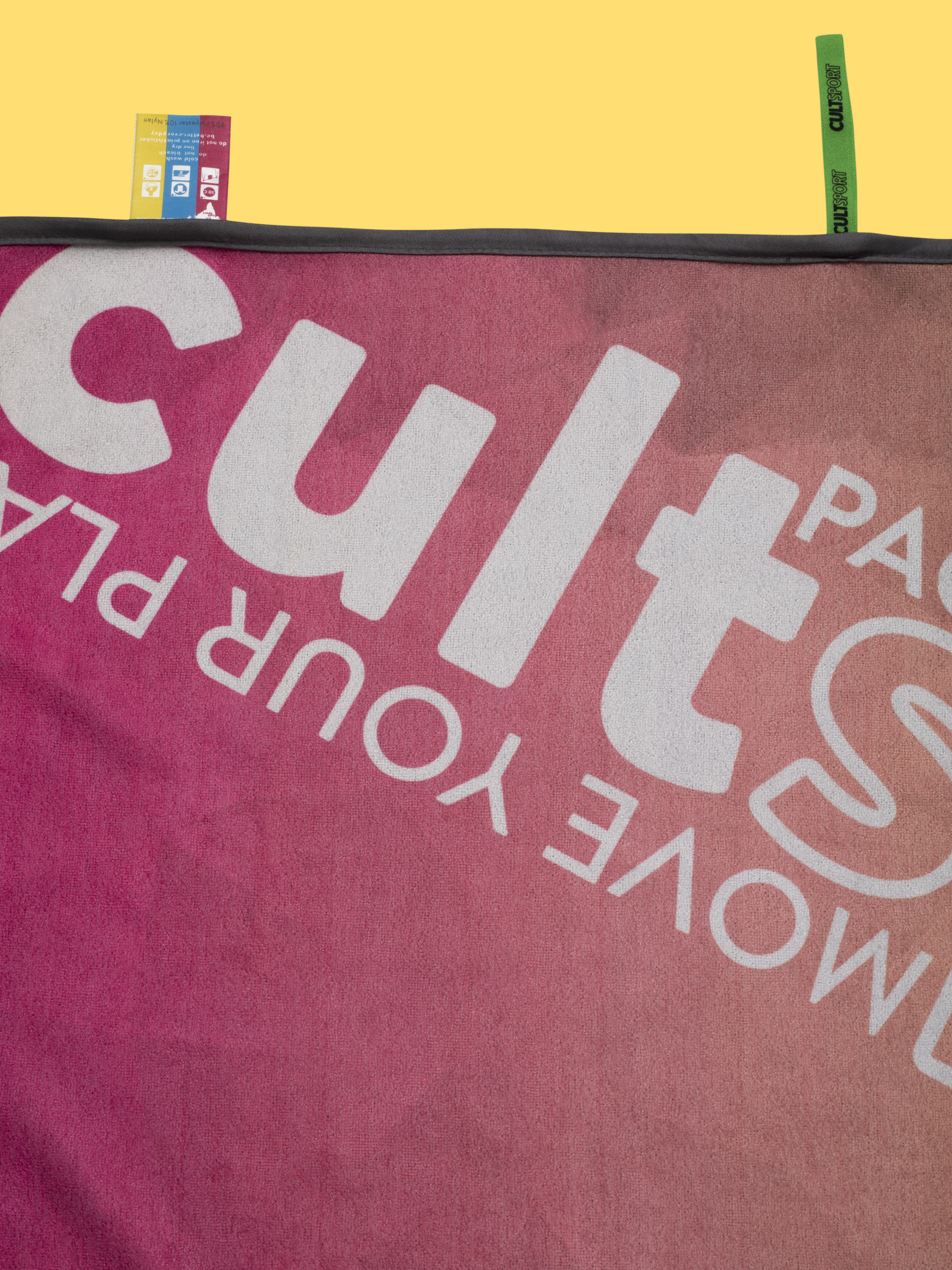 Packed With Guts Pink-blue Gym Towel