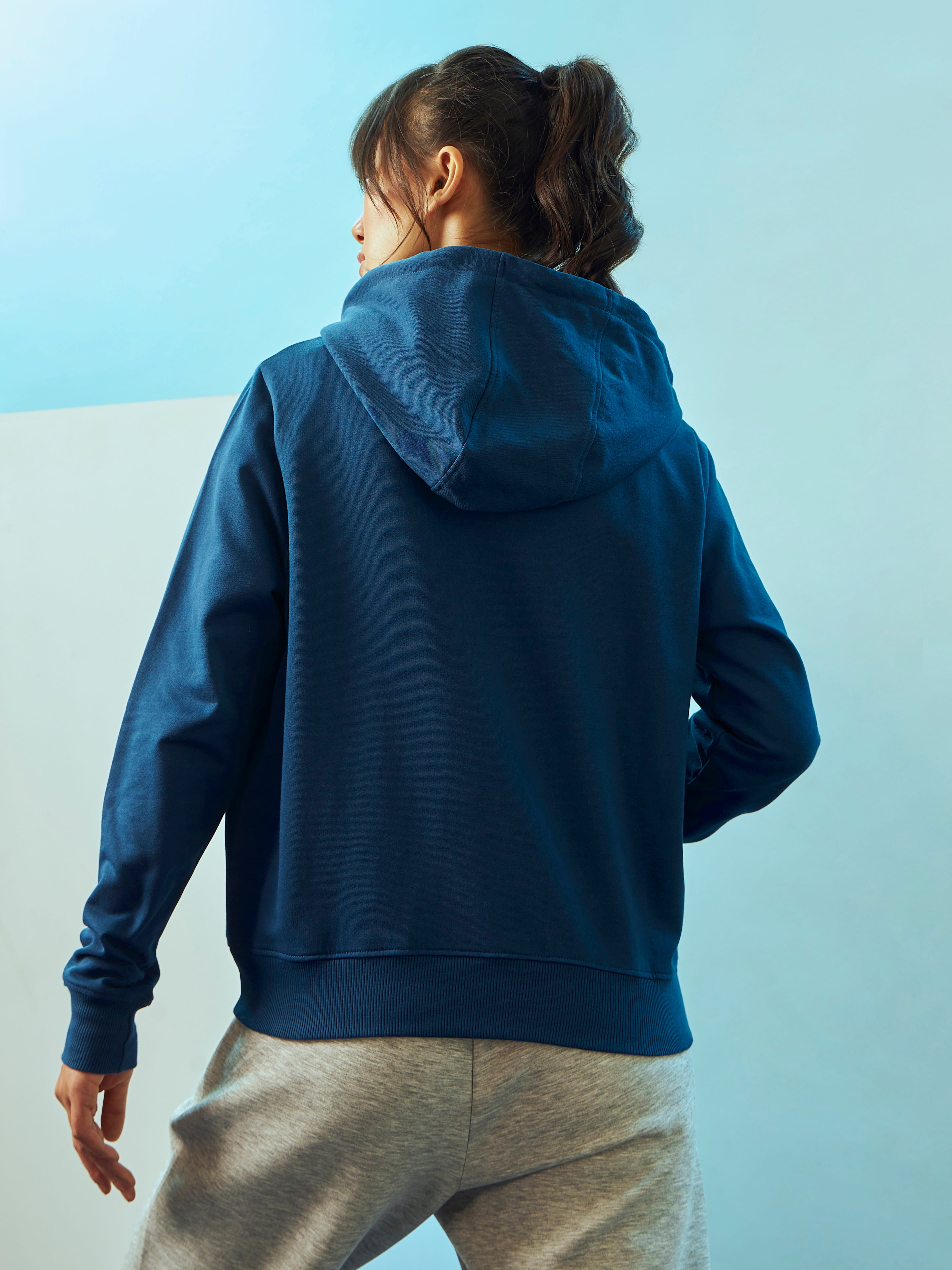 Typographic Print Sweatshirt with Pockets