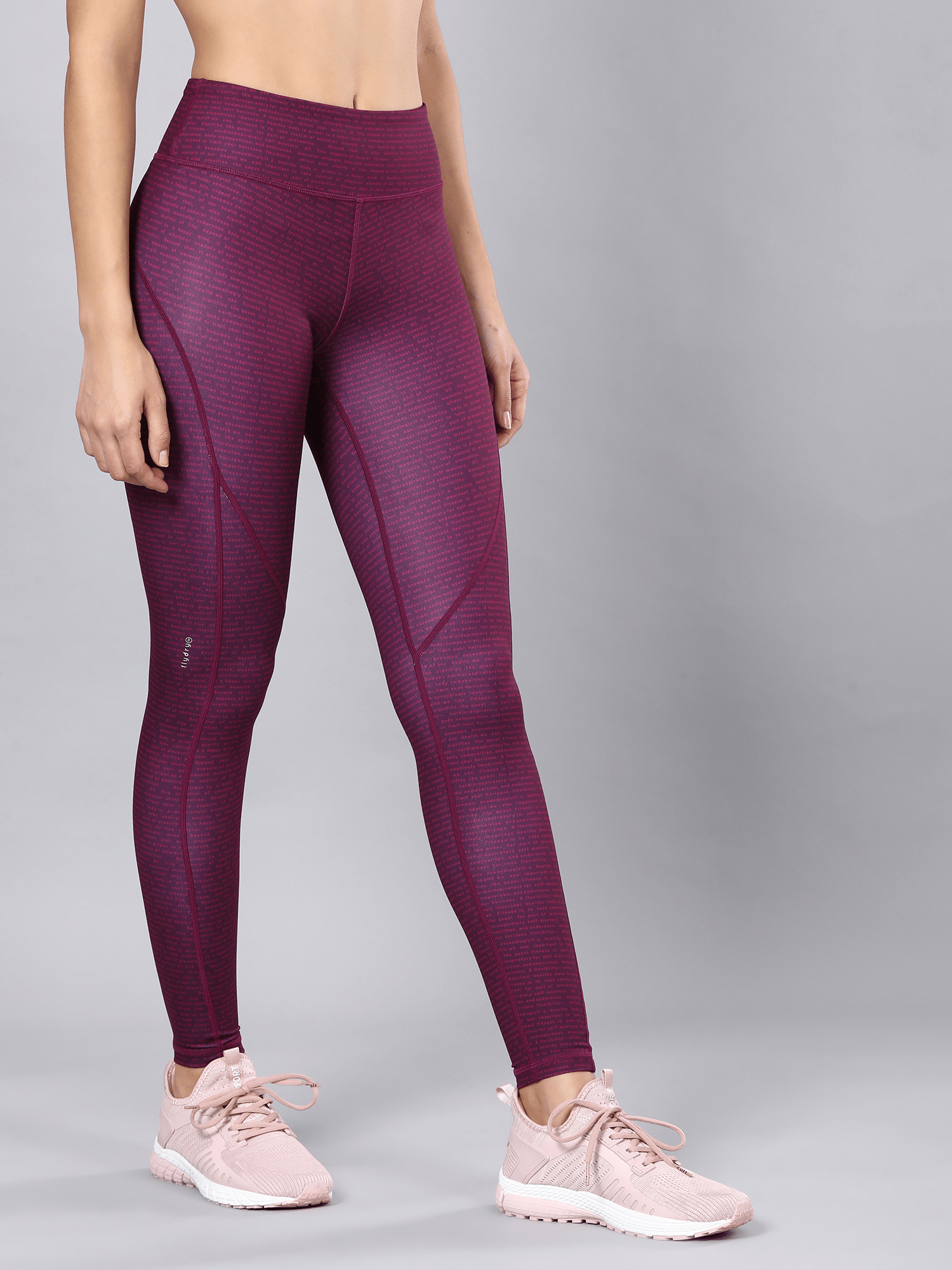 AbsoluteFit Verbatim Purple Workout Leggings