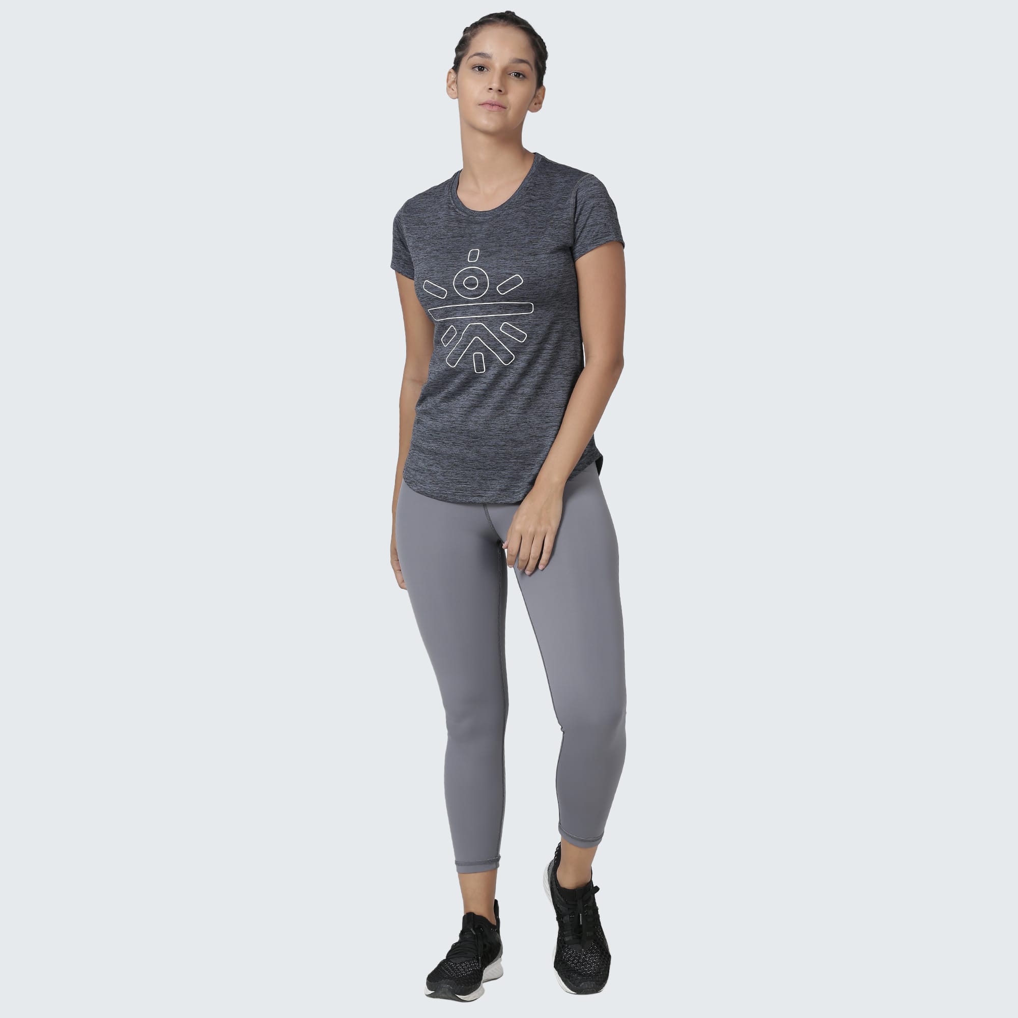 Signature Logo Slim Fit T-shirt - Grey