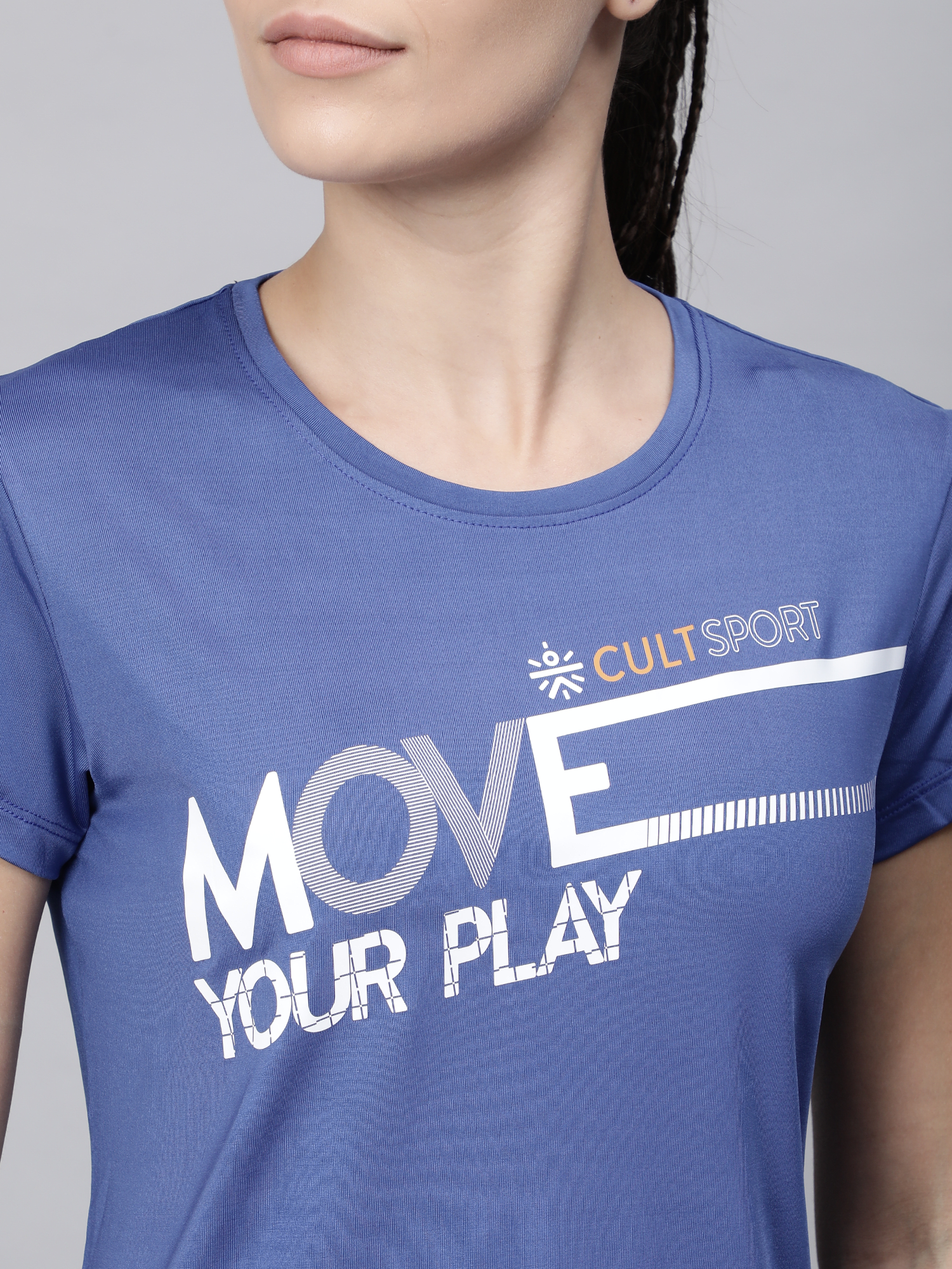 Signature Move Blue Workout Tee