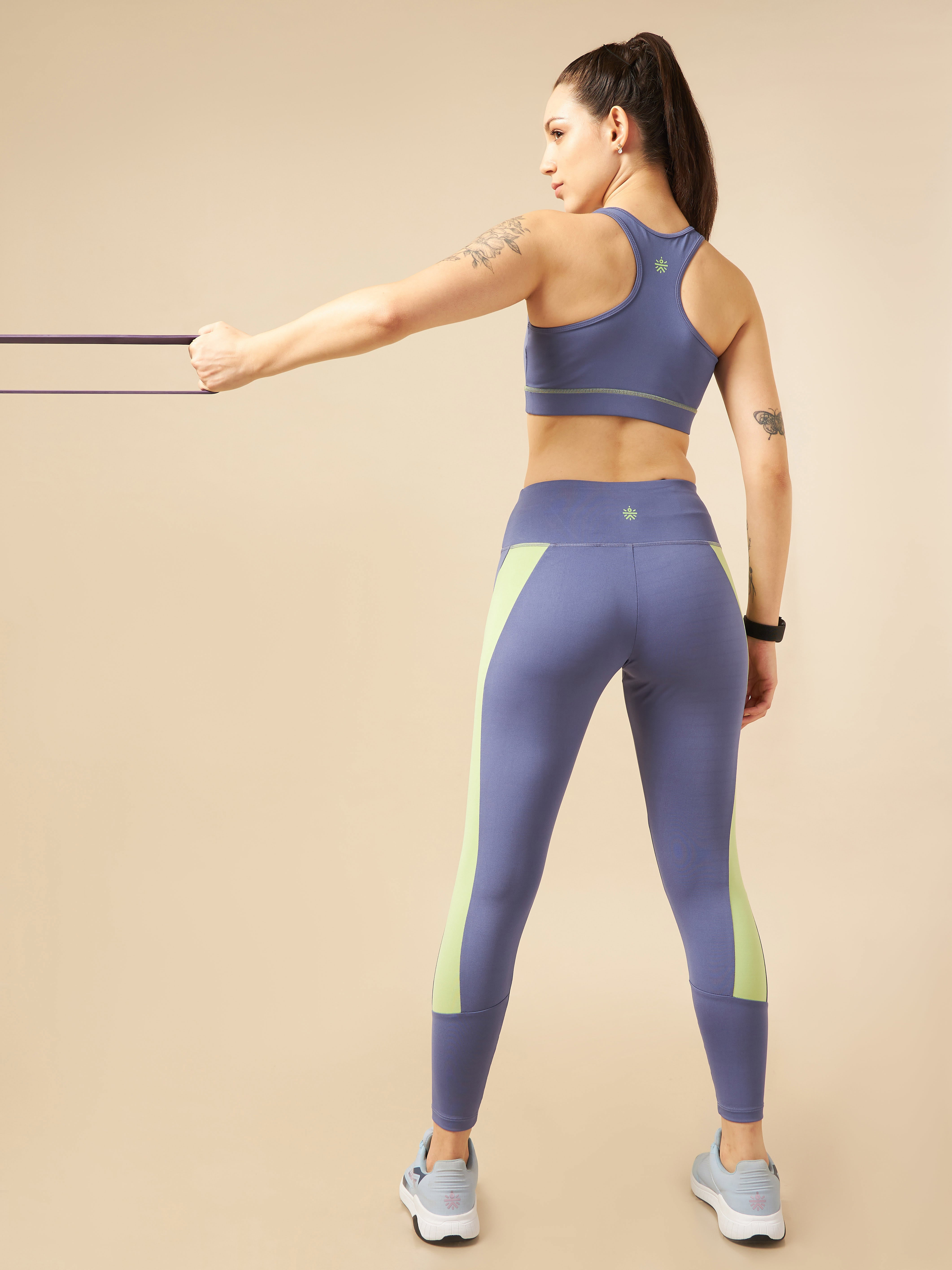 Purple Train-in Medium Support Sports Bra