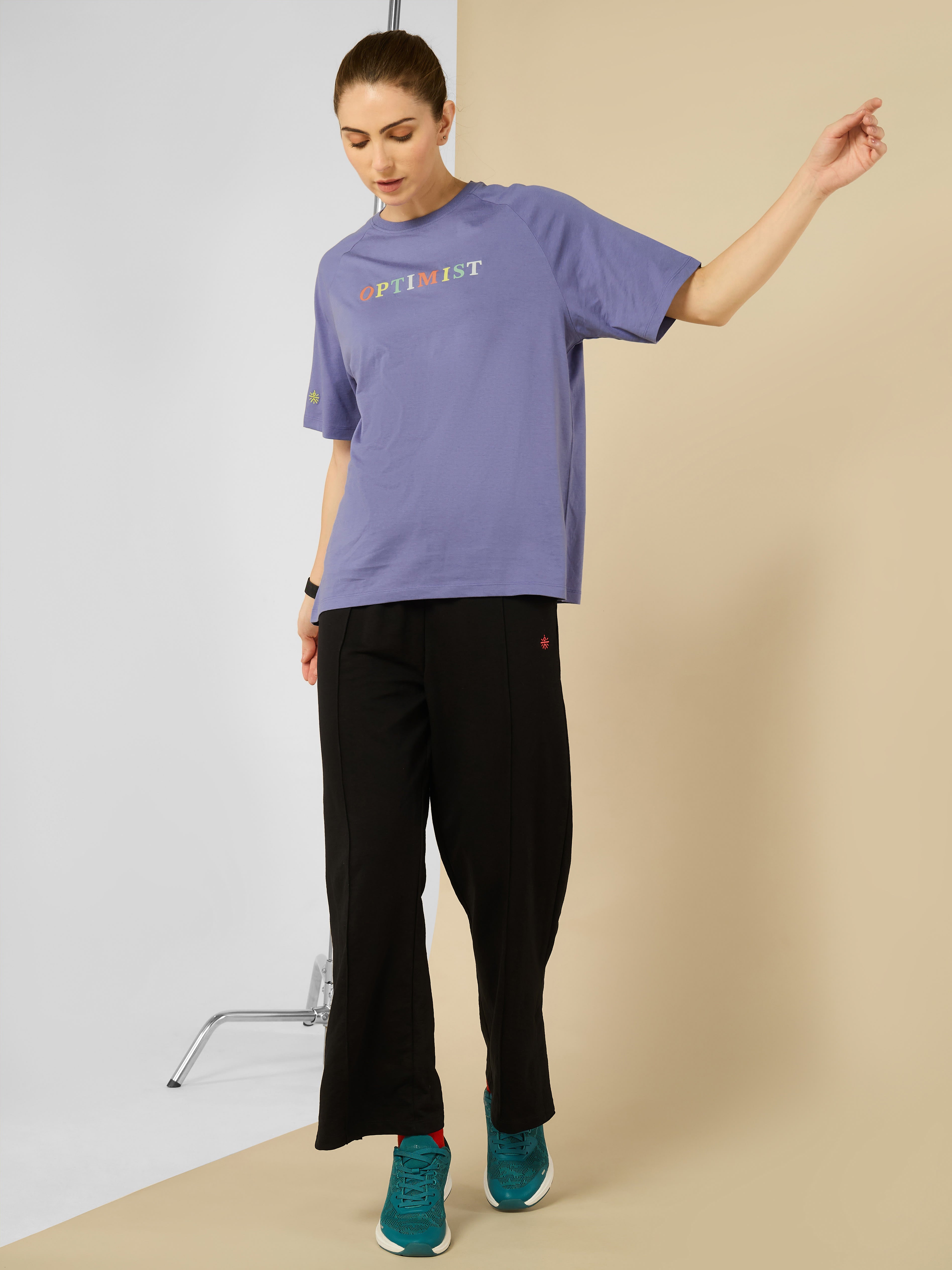 Purple Optimist Printed T-shirt