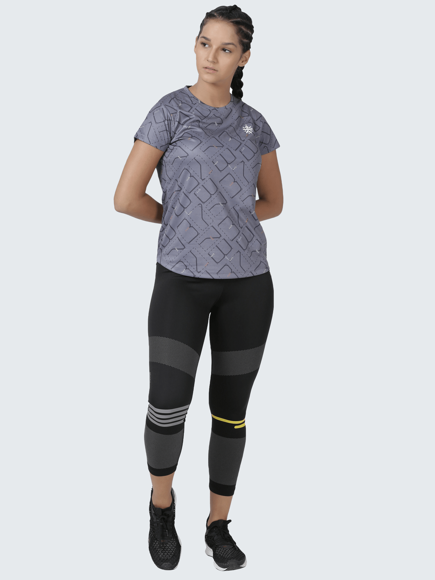 Code Matrix Grey Gym Tee