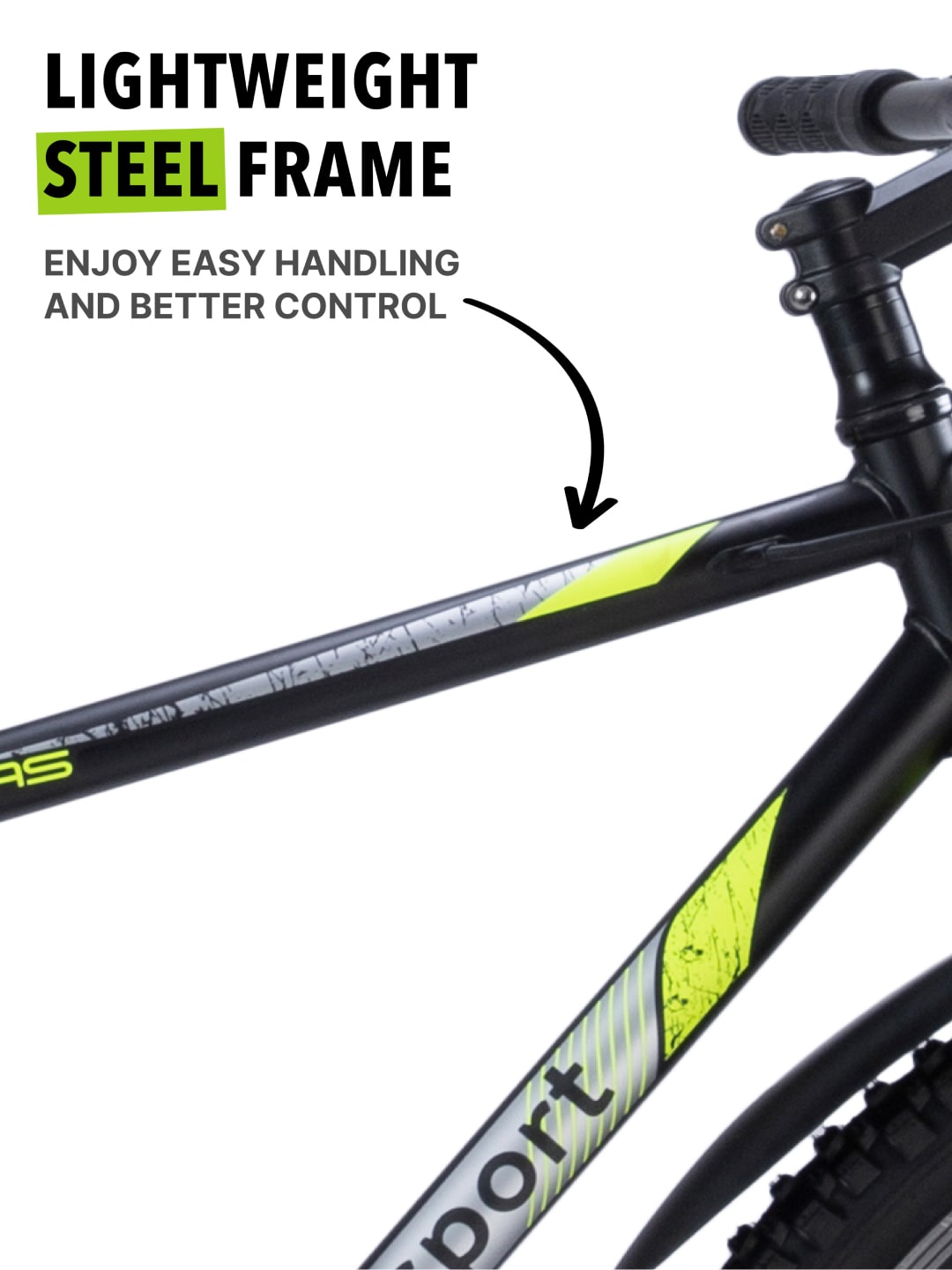 Vegas Black Steel Single Speed Cycle 27.5 inch City Bike with Double Wall Rim and Rigid Fork