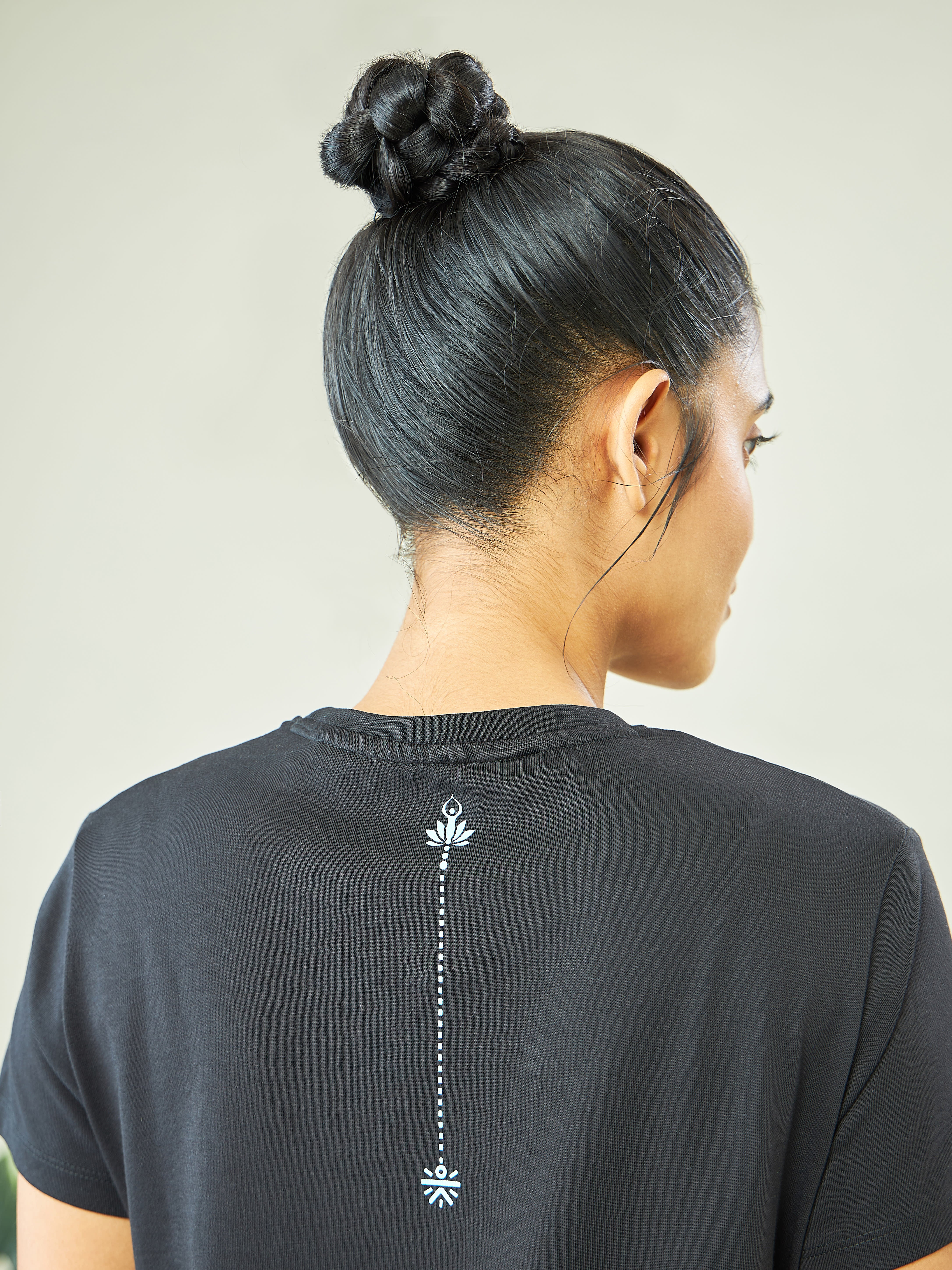 Yoga T-shirt with Placement Print