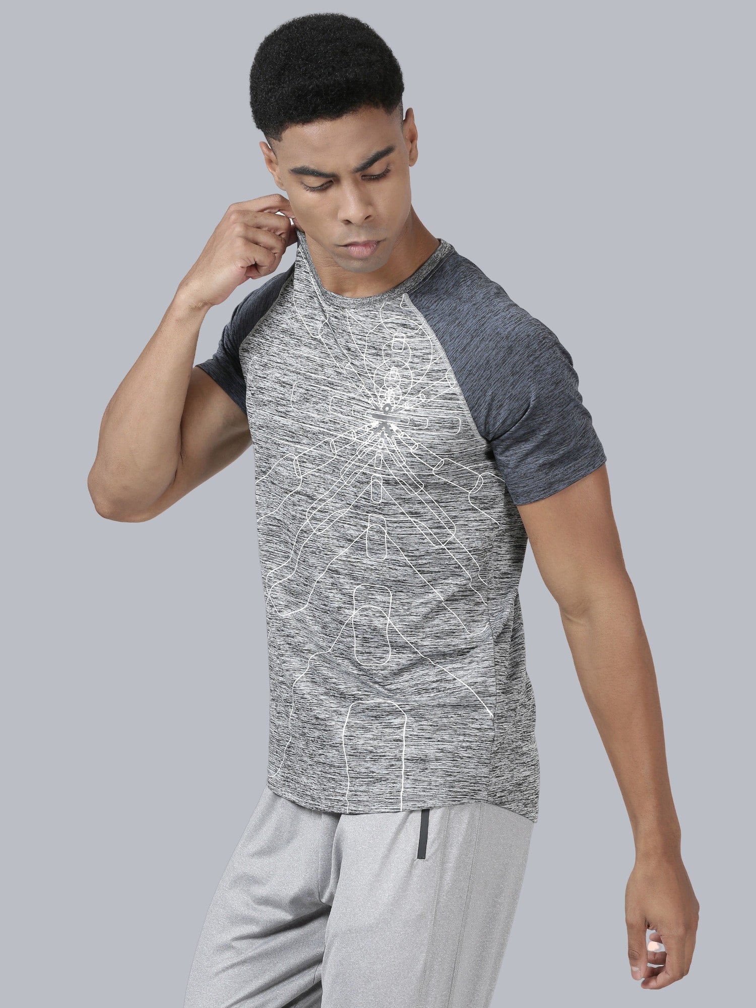 Signature 2-tone Grey Gym Tee