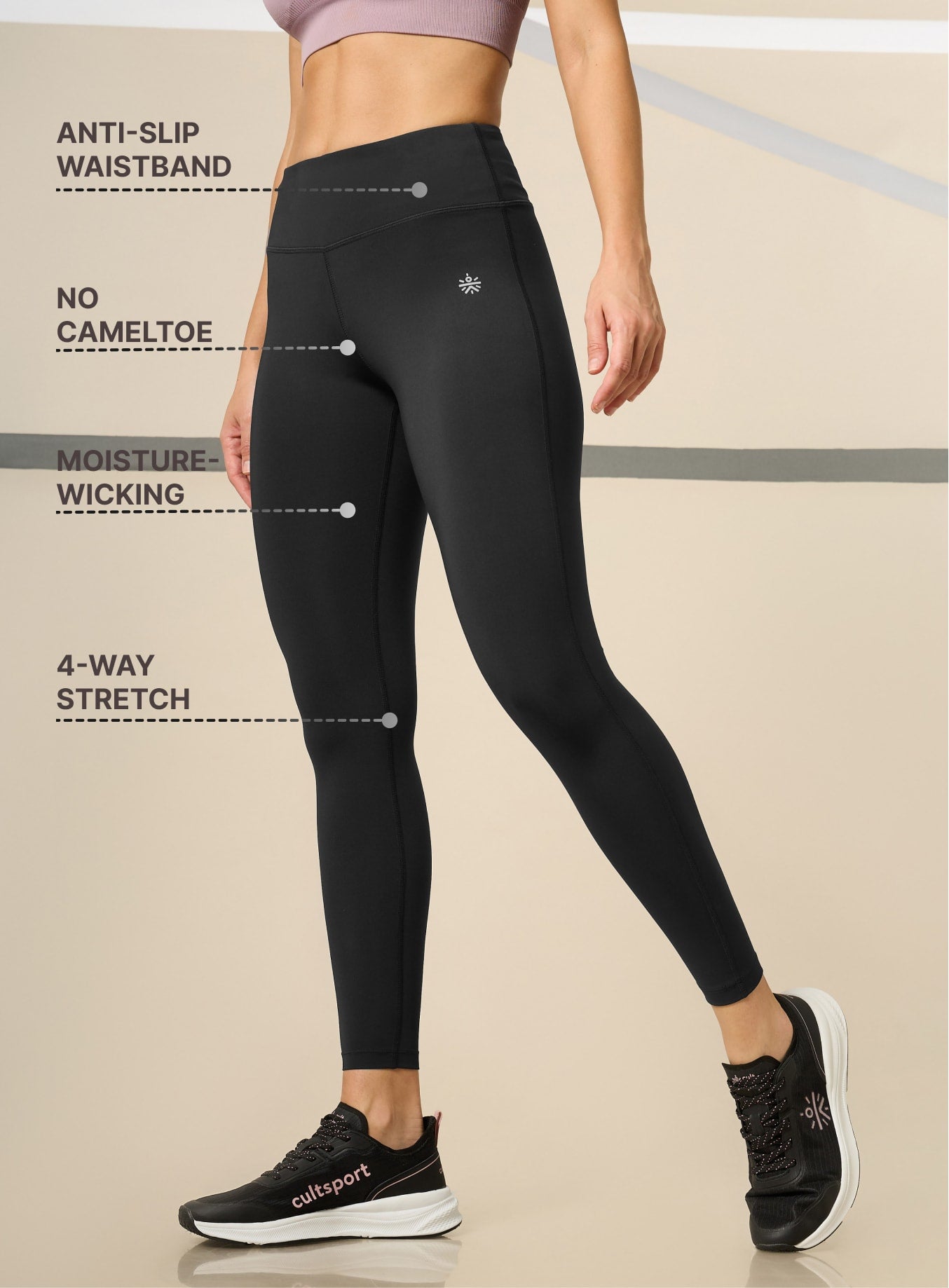 All Day Performance Solid Tights