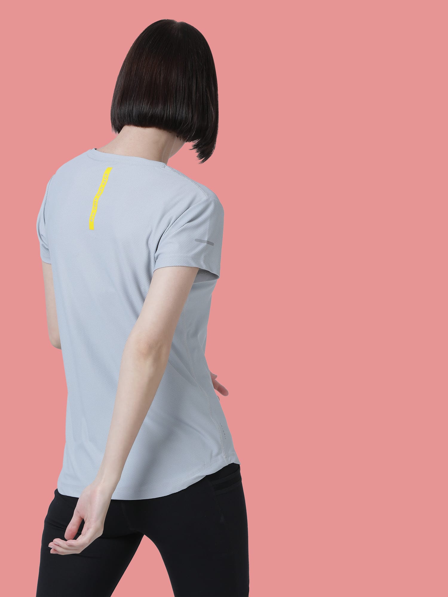 Vital Push Grey Training Slim Tee