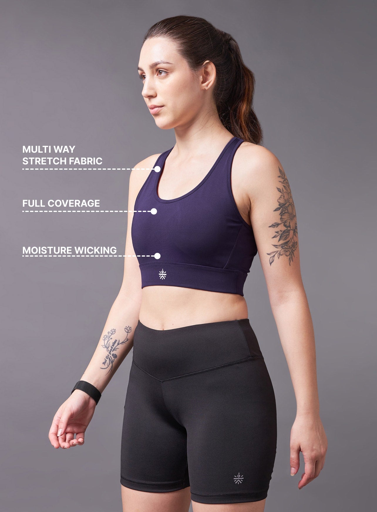 Cross Back Medium Support Bra