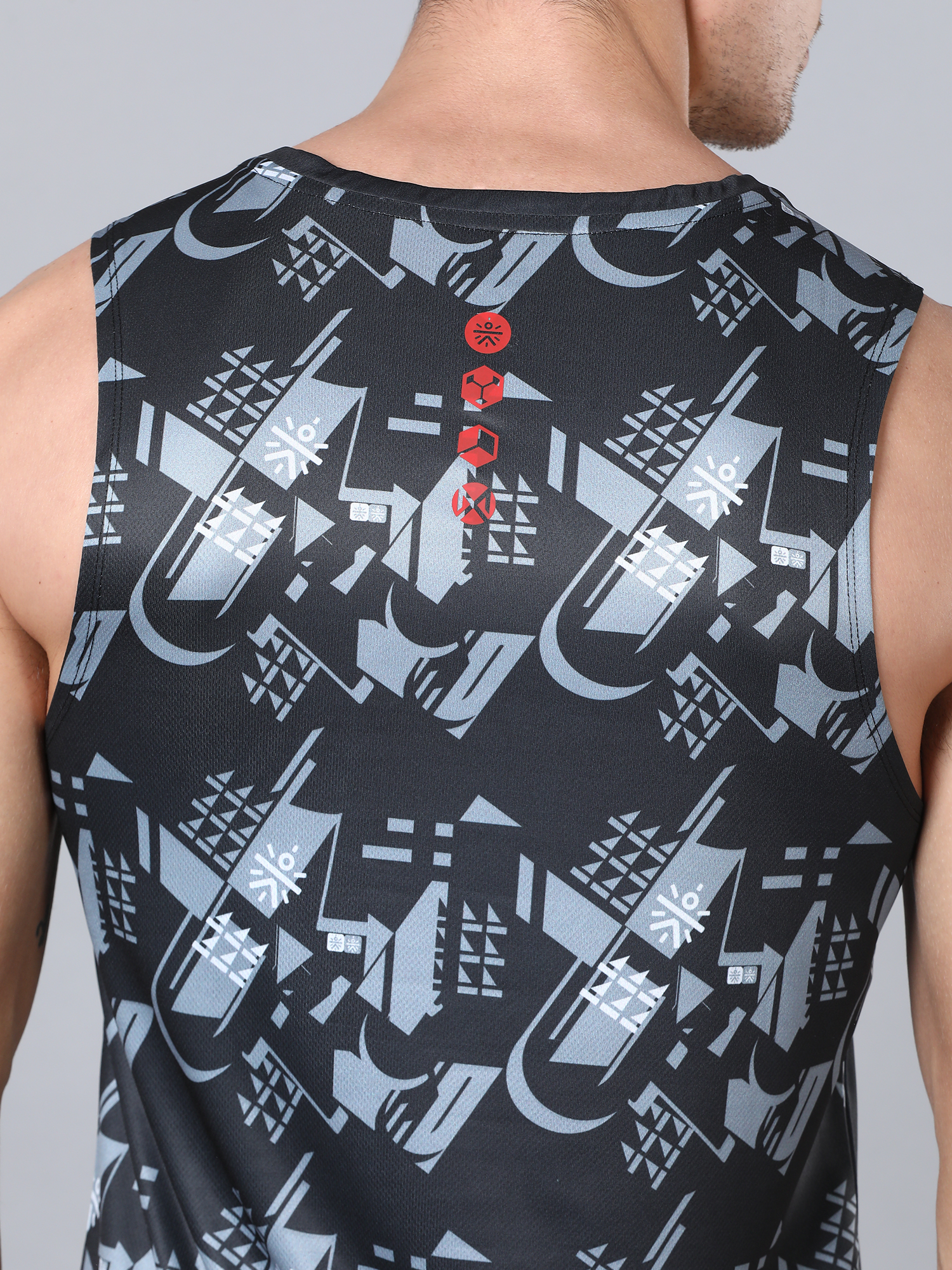 Dugout Houndstooth Black Tank