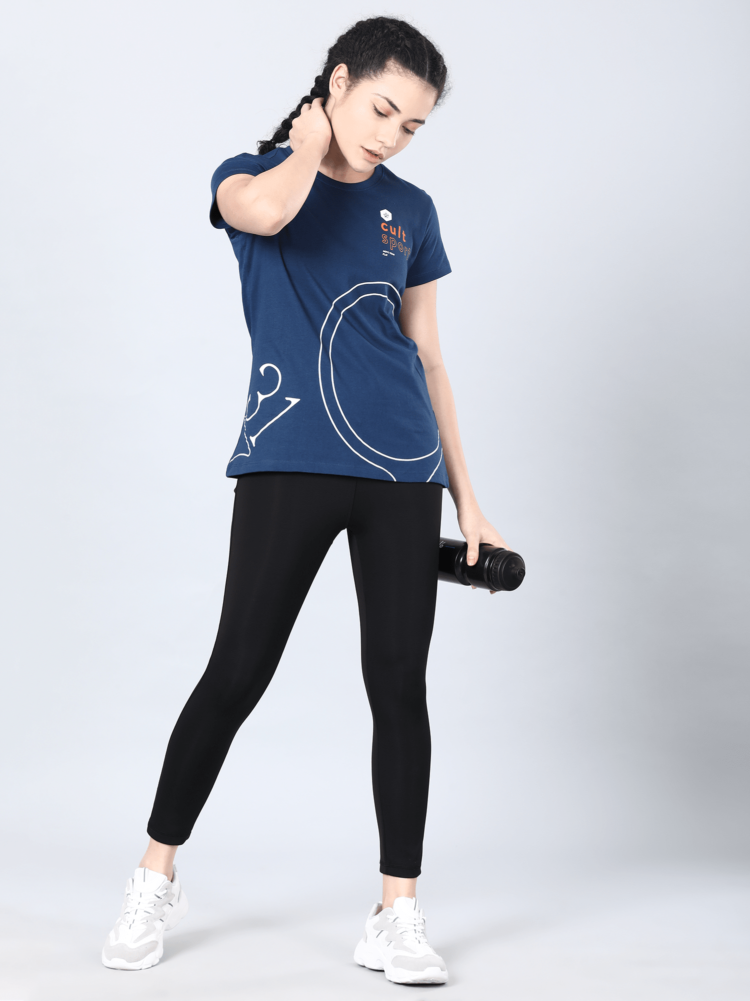 Everydays Tick Blue Cotton Tee