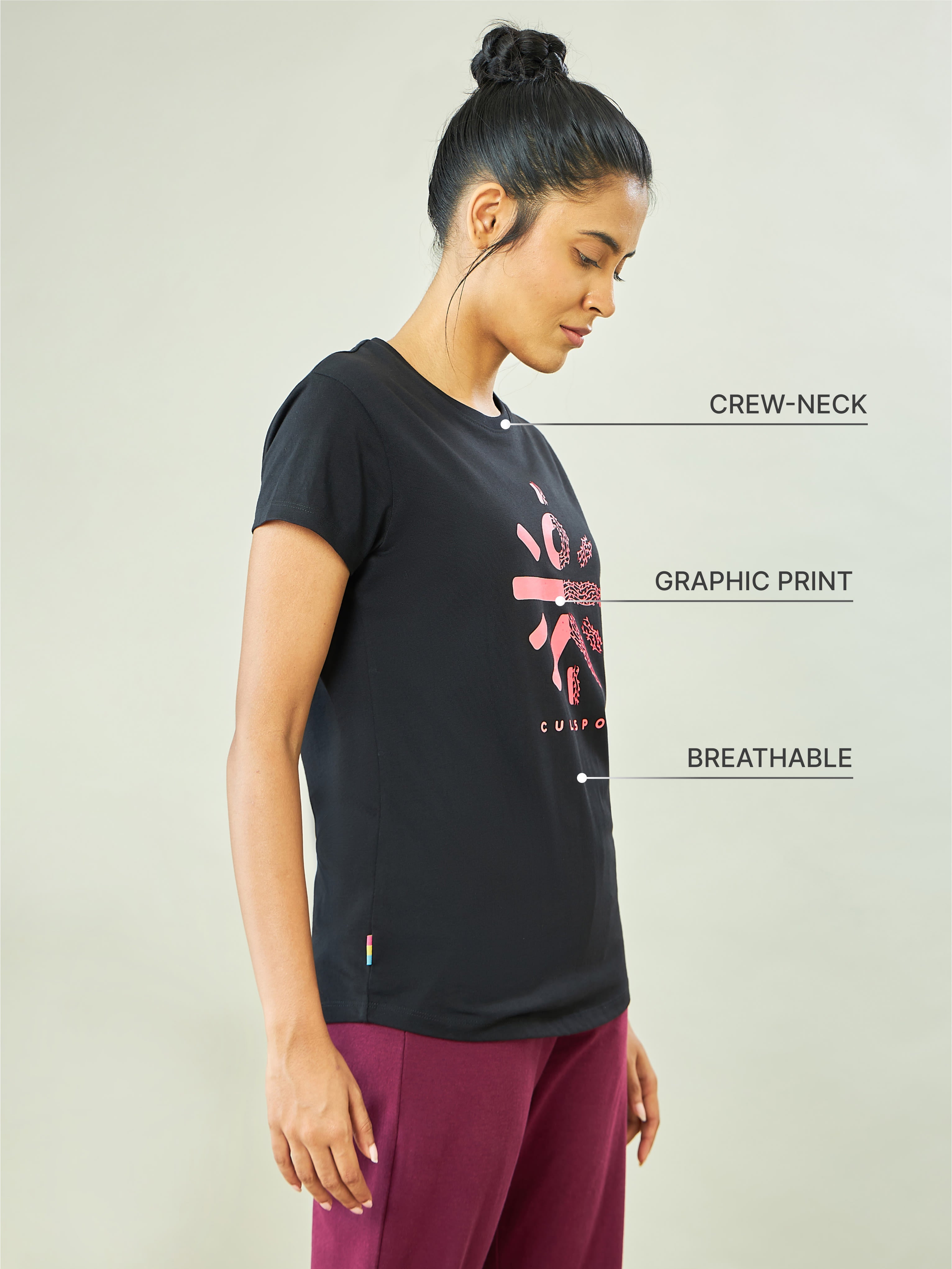 Graphic Logo Print Training T-shirt