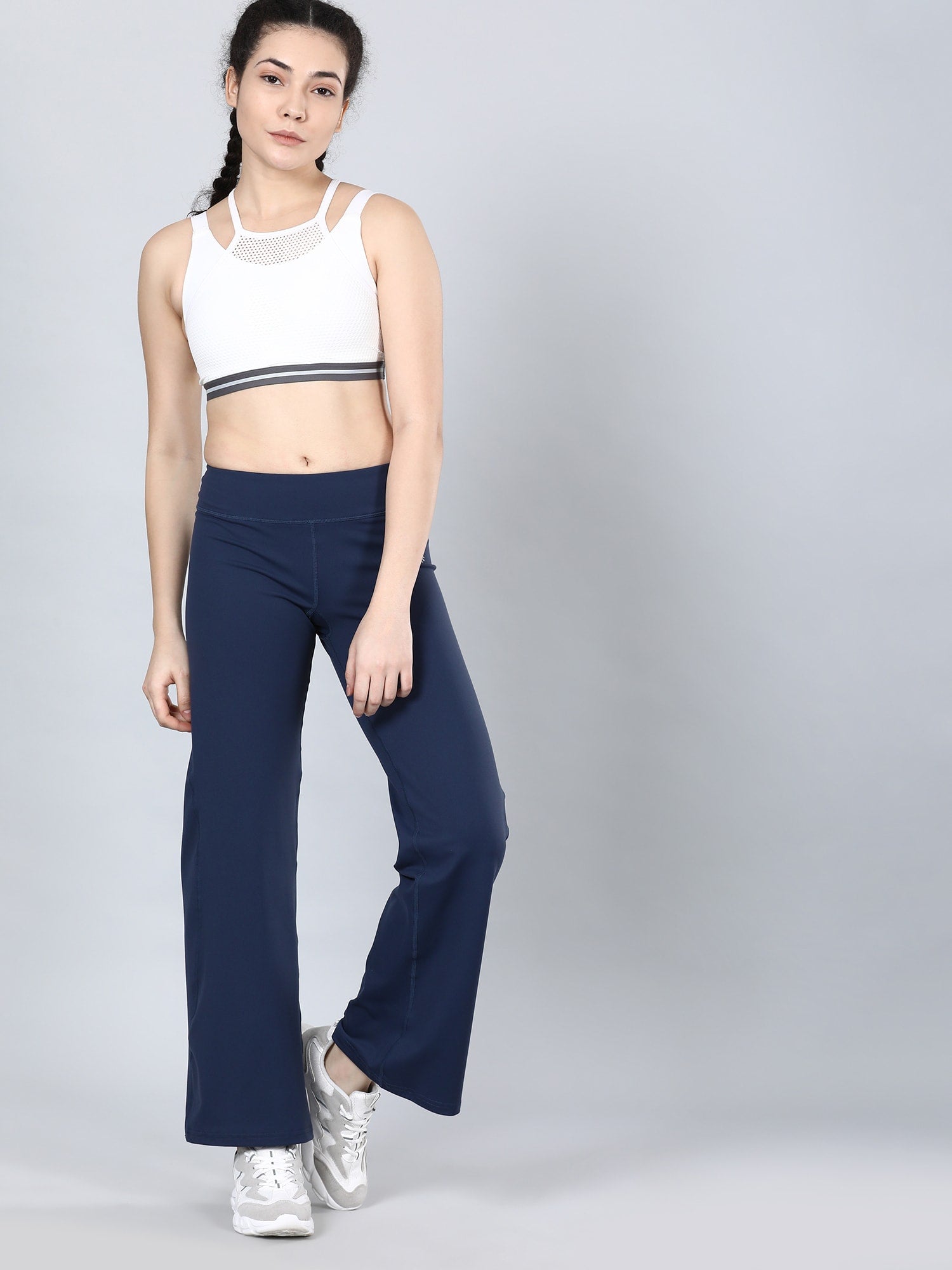 Verve Flared Navy Workout Pants