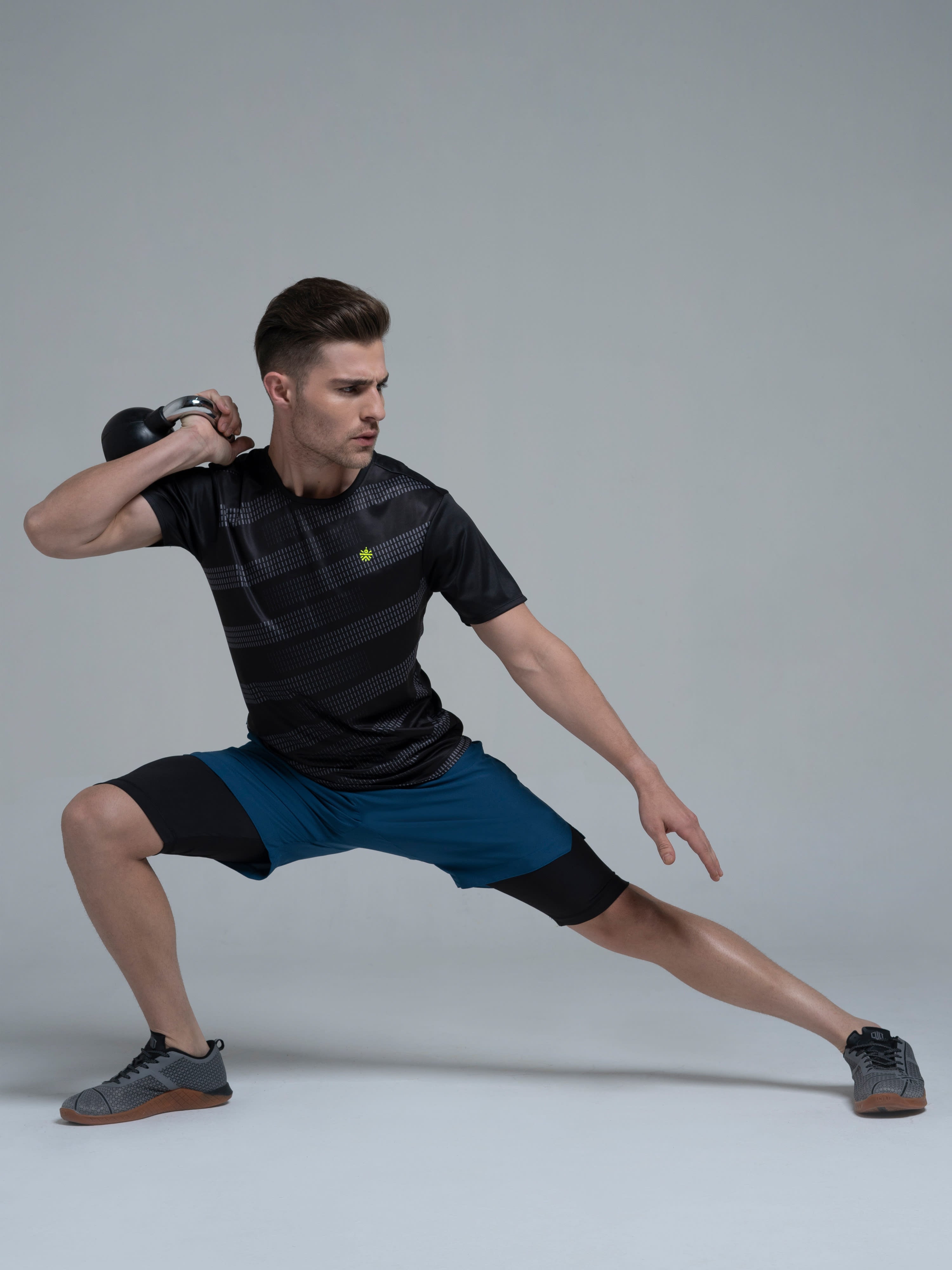 Vital Rep Teal Gym Shorts