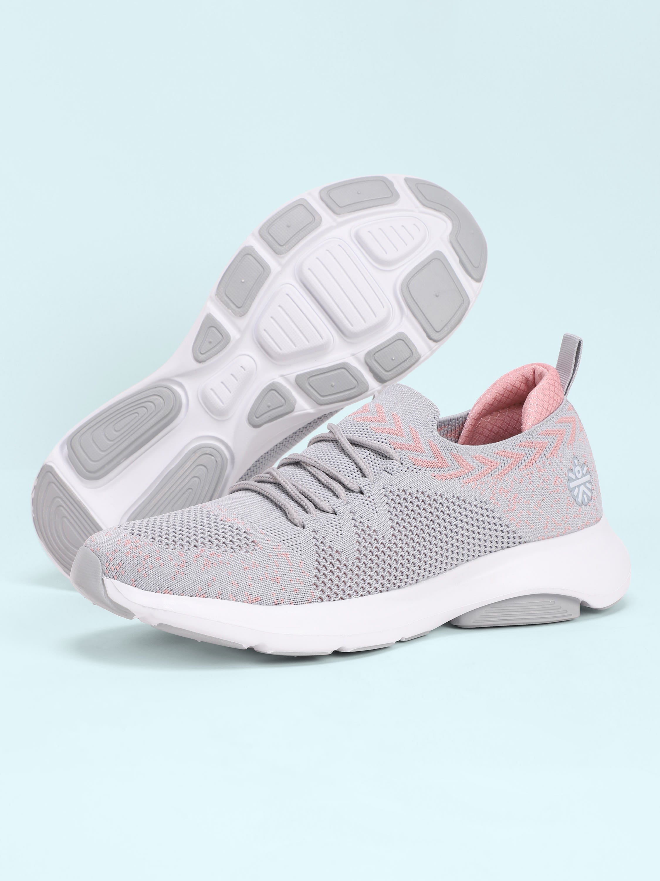 cult EZ+ Stride Women's Walking Shoes - Ash Grey/Peach