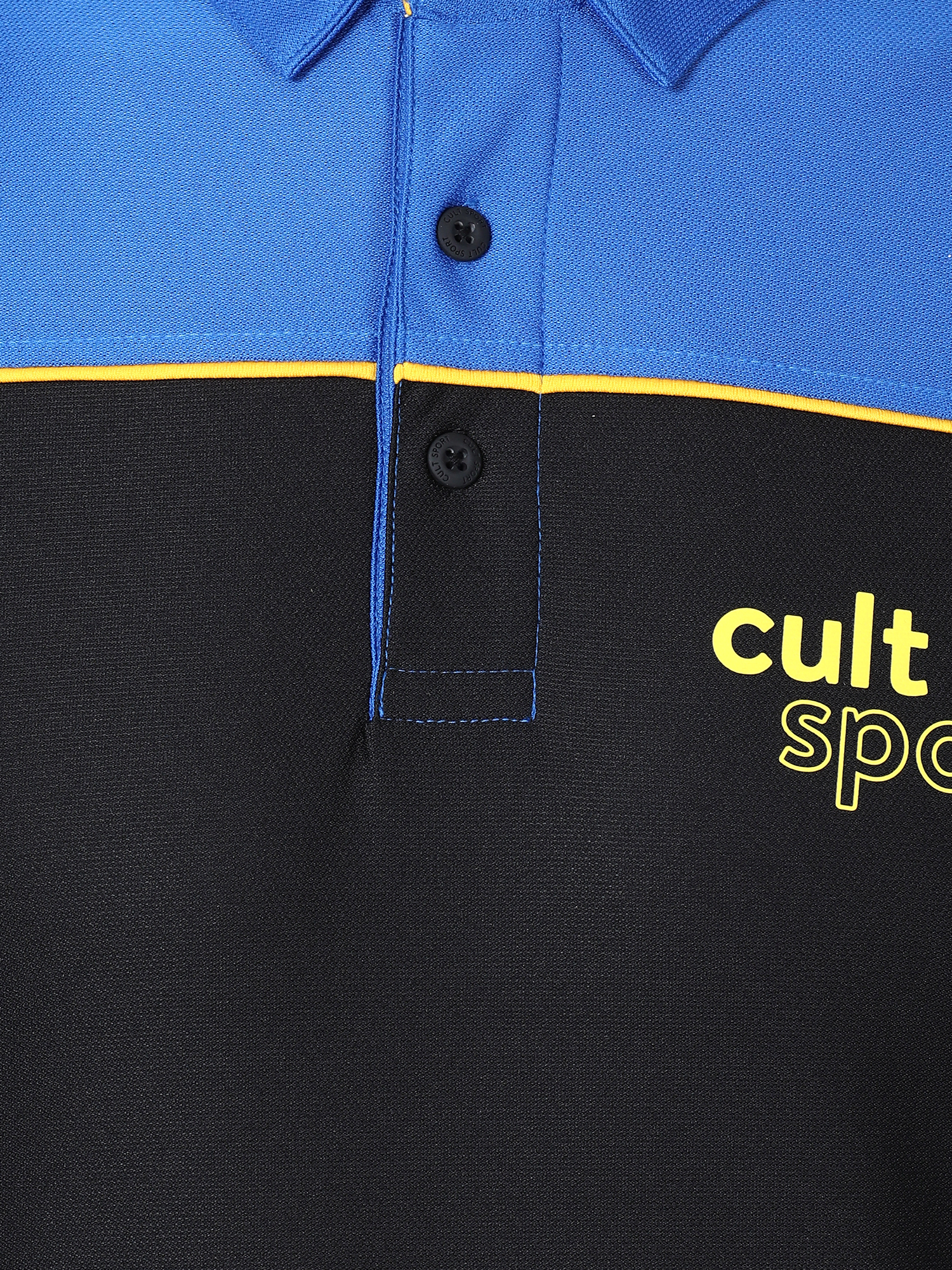 Signature Bi-tone Black Gym Polo