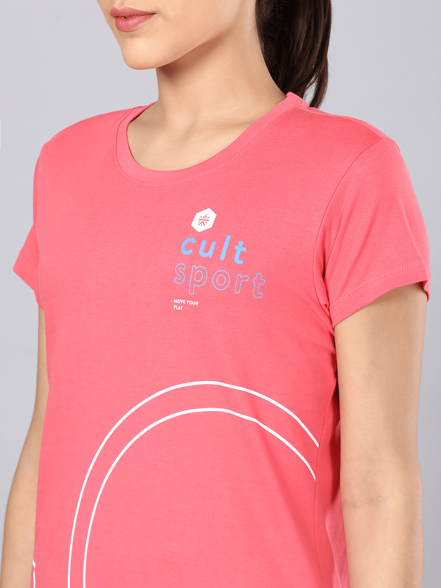 Everyday Numeric Pink Casual Tee