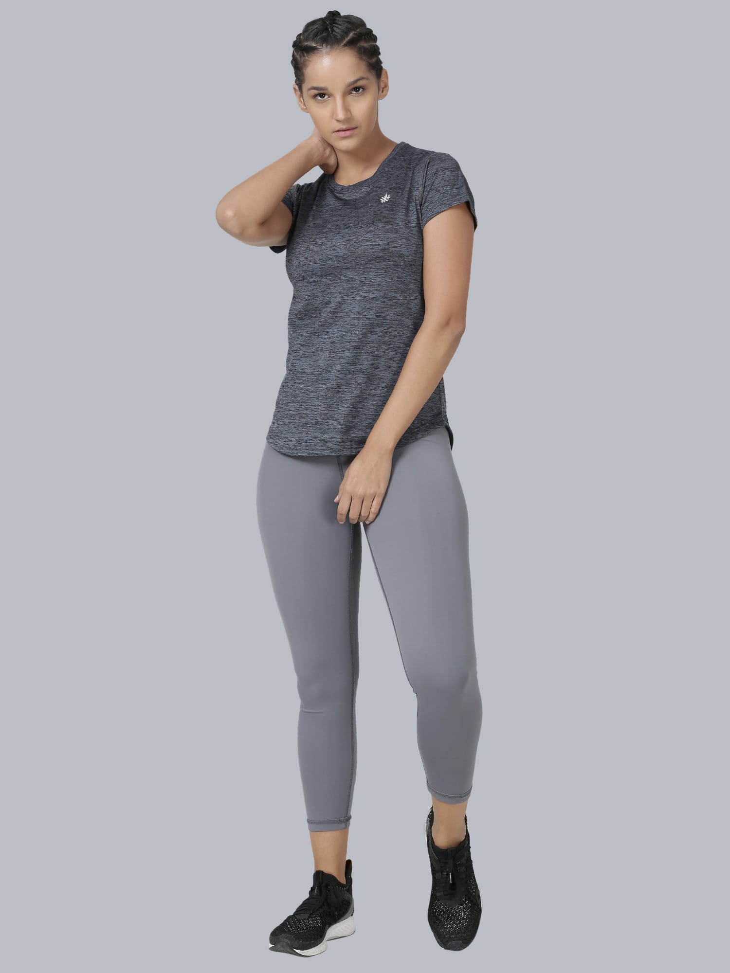 Vital Breeze Dark Grey Gym Tee