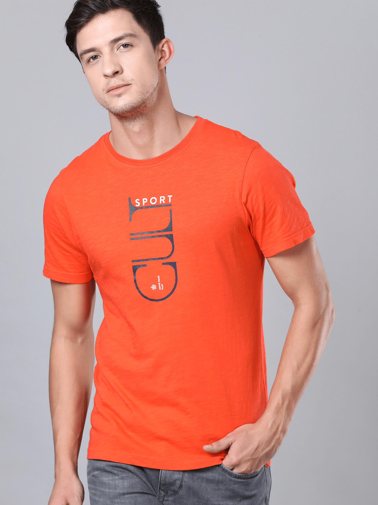 Everyday Mark Orange Casual Tee