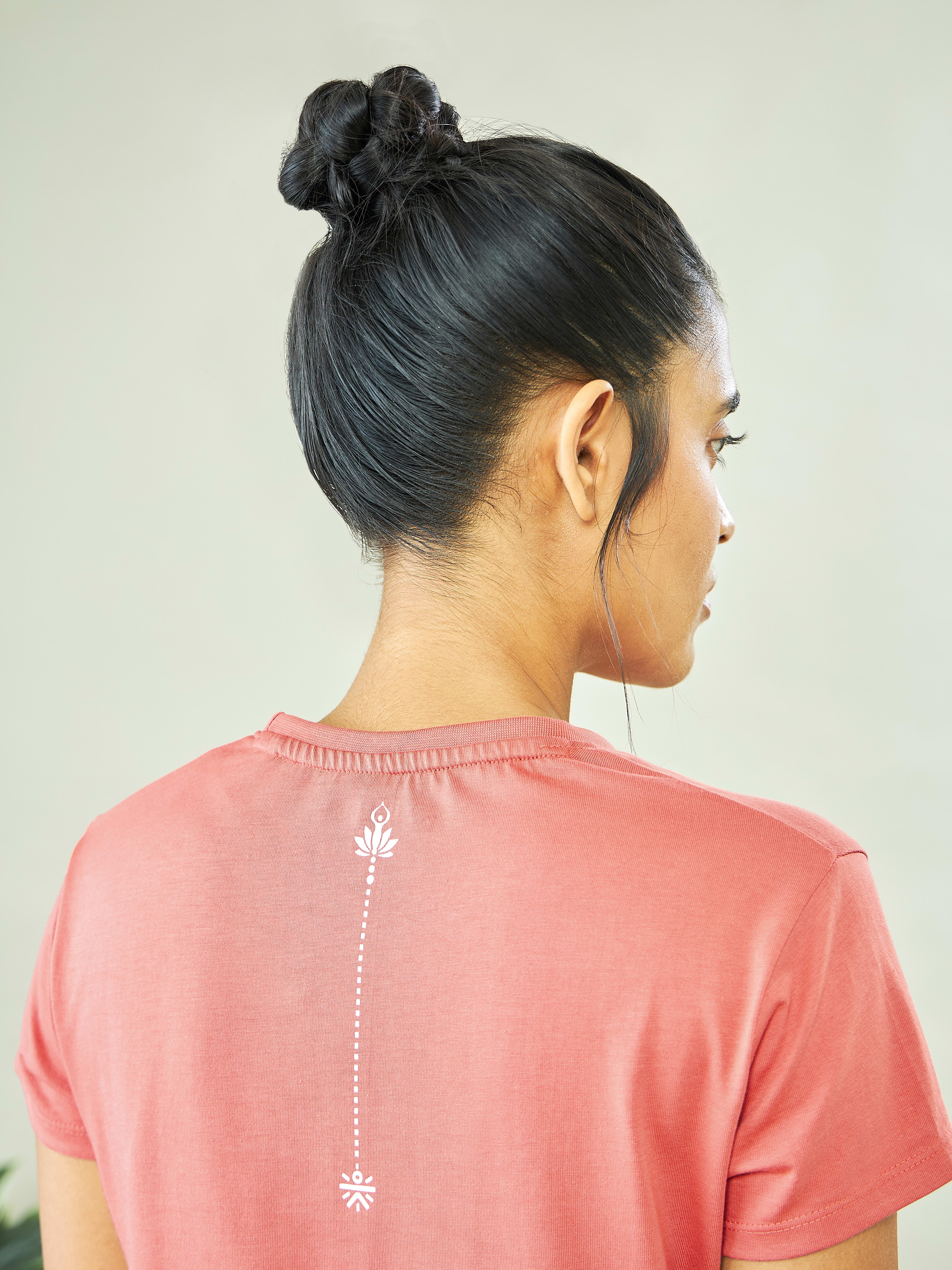 Graphic Print Yoga T-shirt