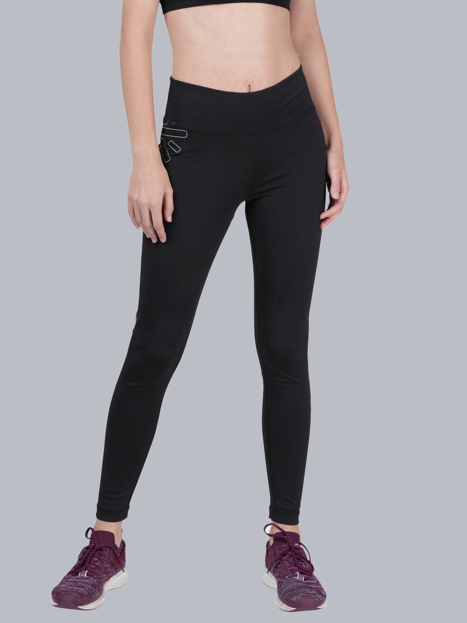 Vital V-man Black Gym Leggings