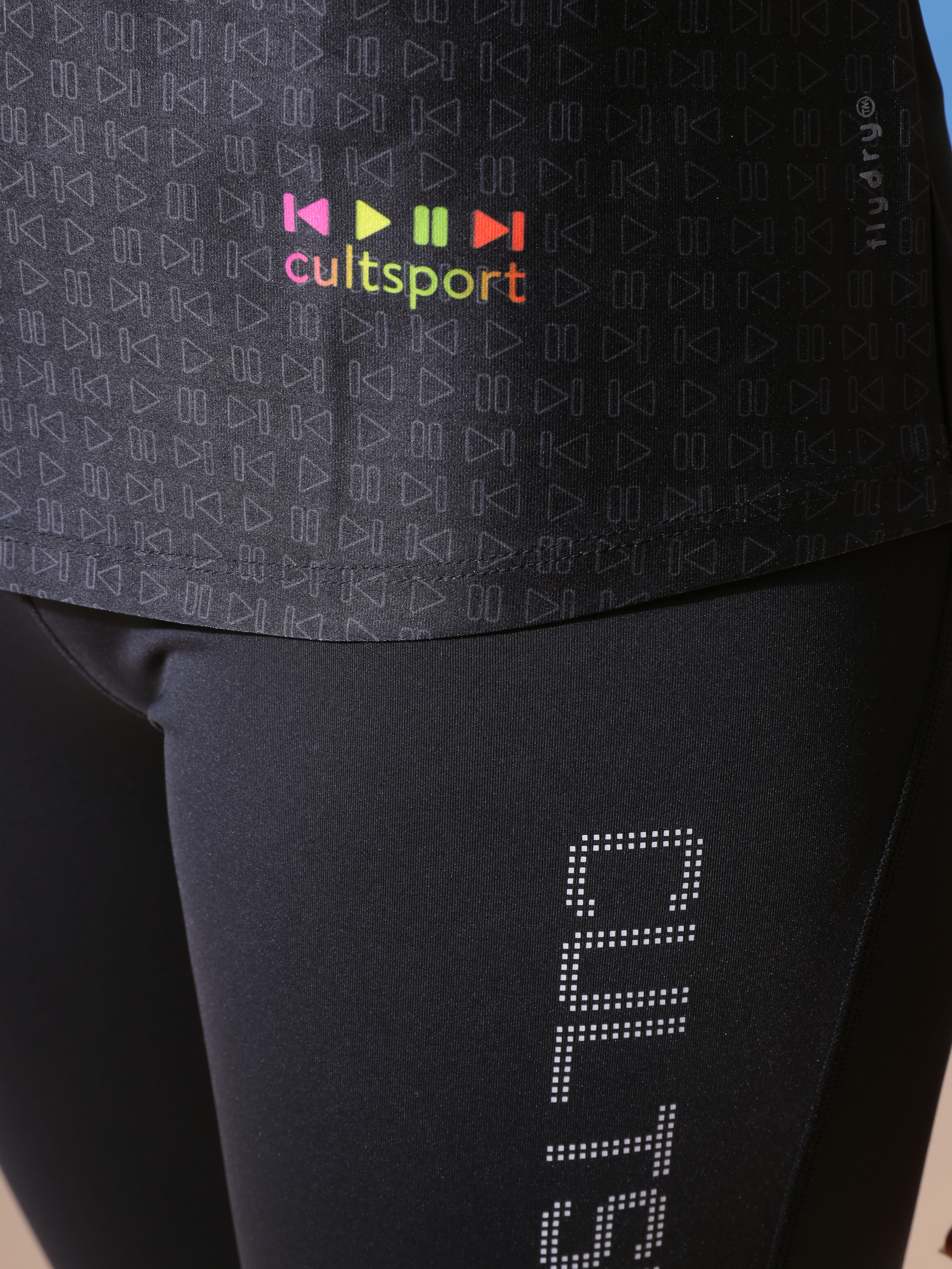 Play Pause Graphic Print T-shirt