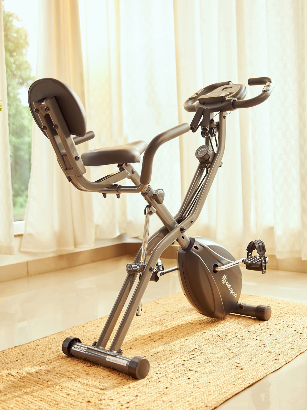 Smartbike Beirut Magnetic Resistance Maximum 110 Kg Indoor Cycle Exercise Bike Black, Grey (6 Months extended Warranty only on Cultsport.com)