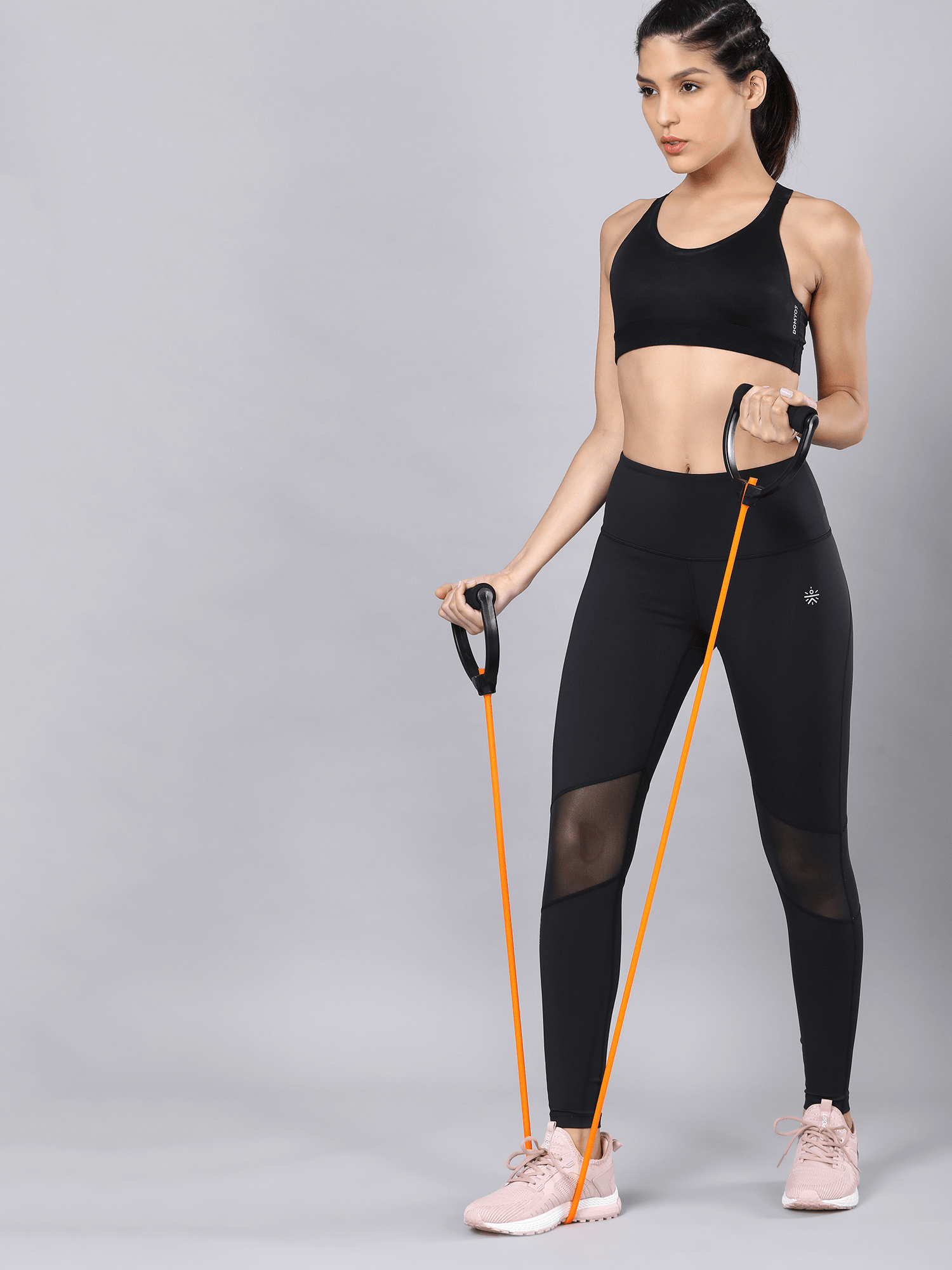 AbsoluteFit Power Mesh Black workout Leggings