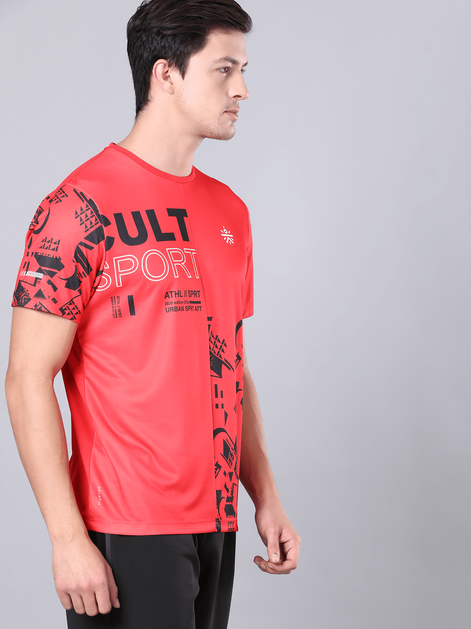 Dugout Houndstooth Red Workout Tee