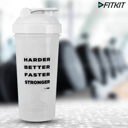 Fitkit FK67.60.003-01 Classic 700 ml Shaker (Pack of 1, White)