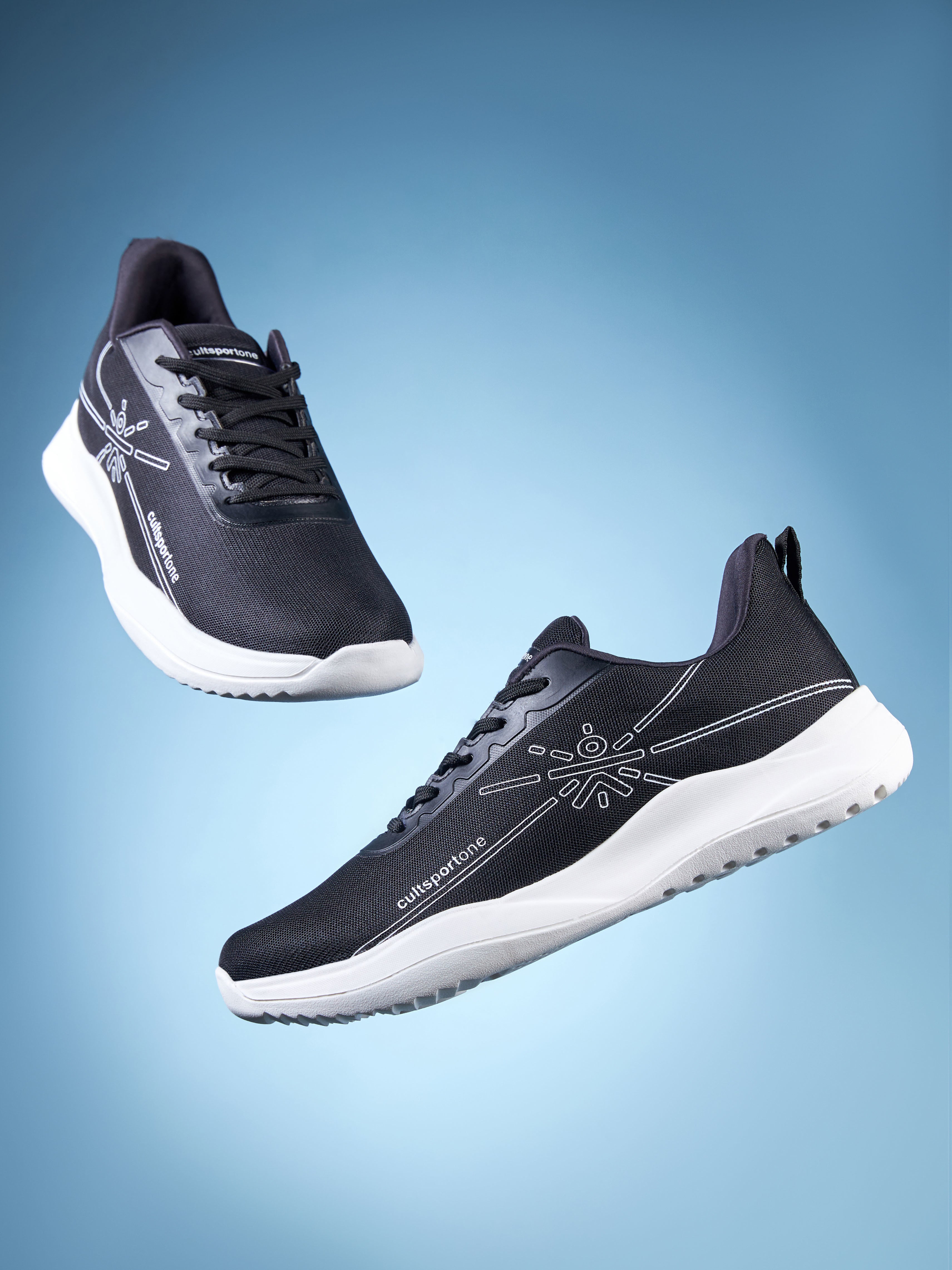 cult Rush Men Running Shoes - Black