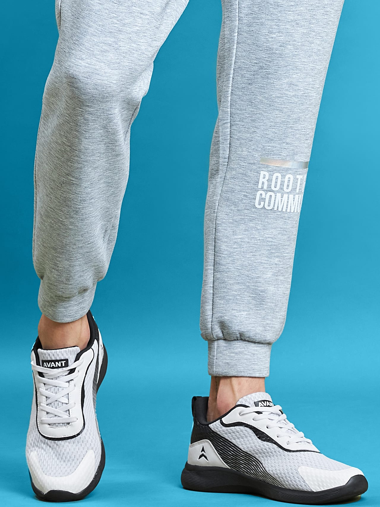 Avant Men's Alpha Sports Shoes-White/Black