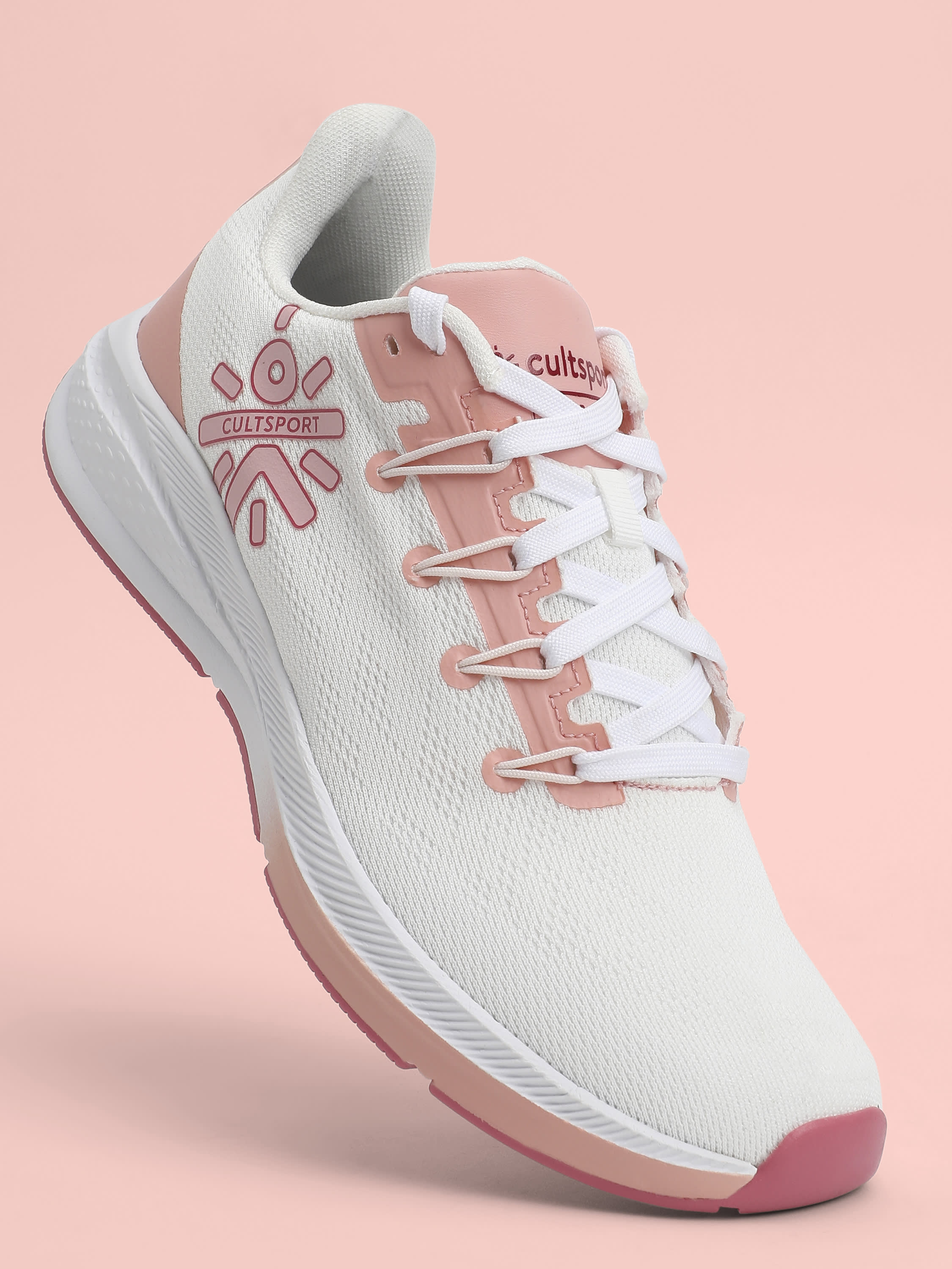 cult Firebird Women Running Shoes - White/Peach