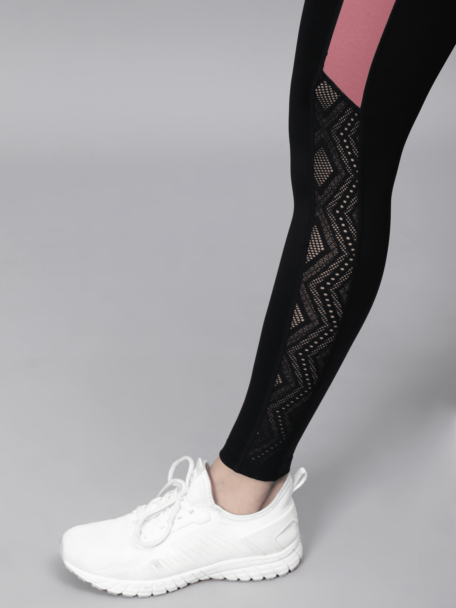 AbsoluteFit Uplift Black+Rose Workout Leggings