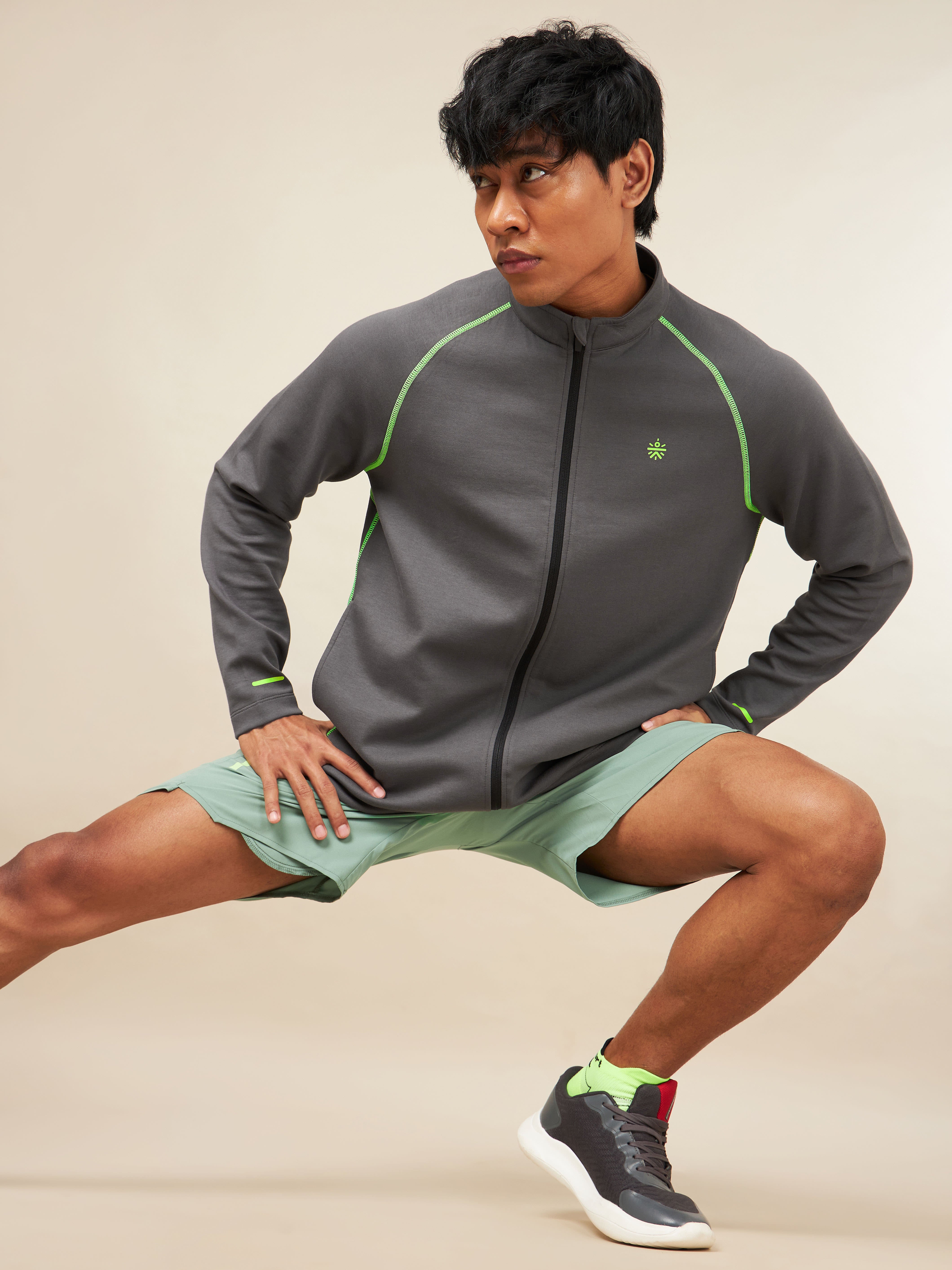 Dark Grey Power Up Training Jacket