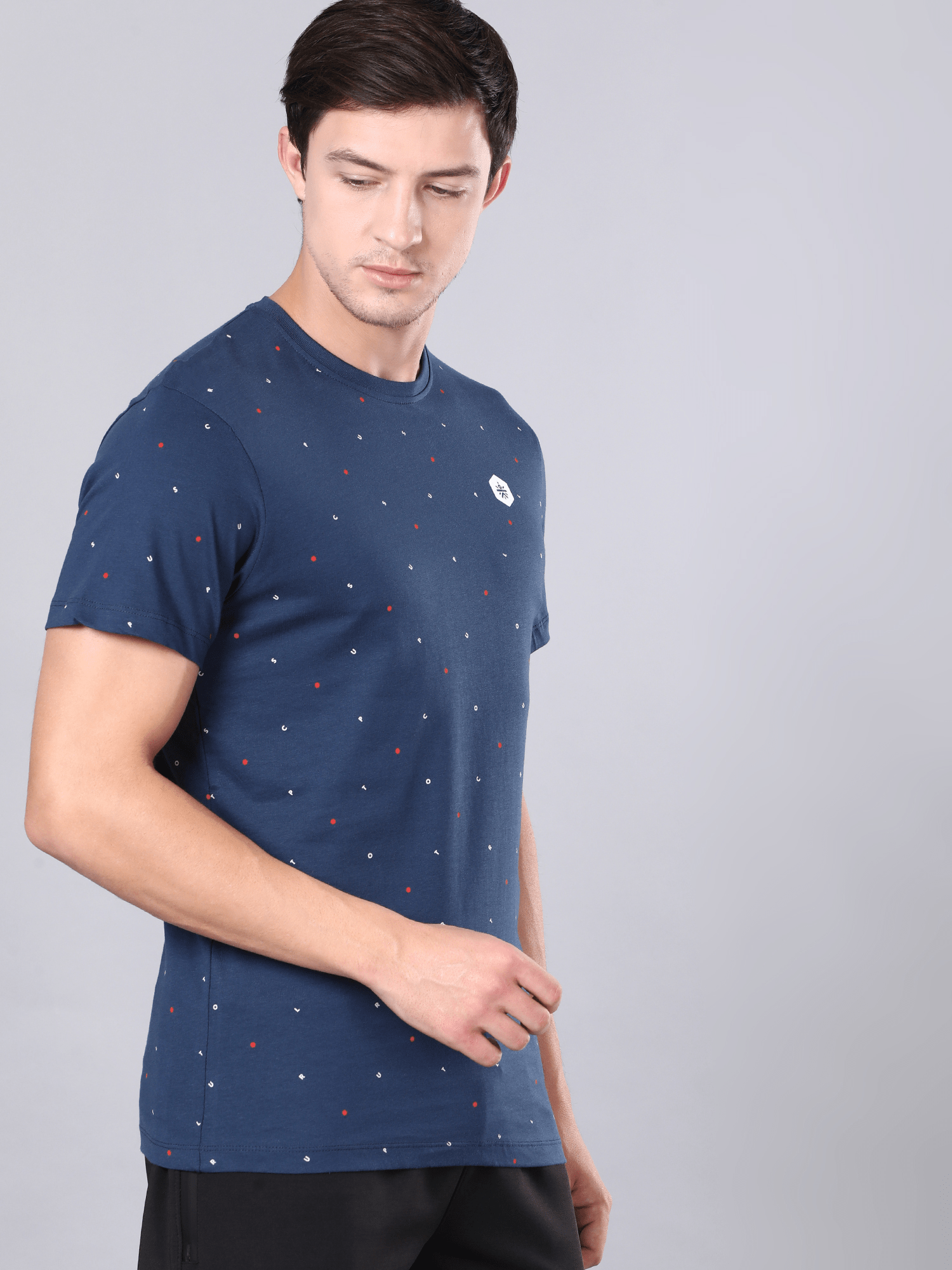 Everydays alpha navy Cotton Tee