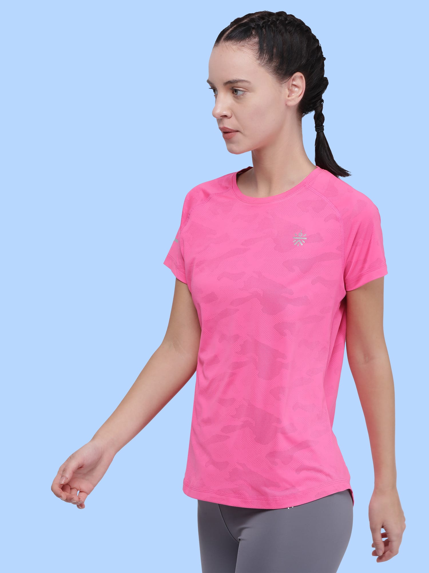 Vital Track Pink Running Relaxed Tee