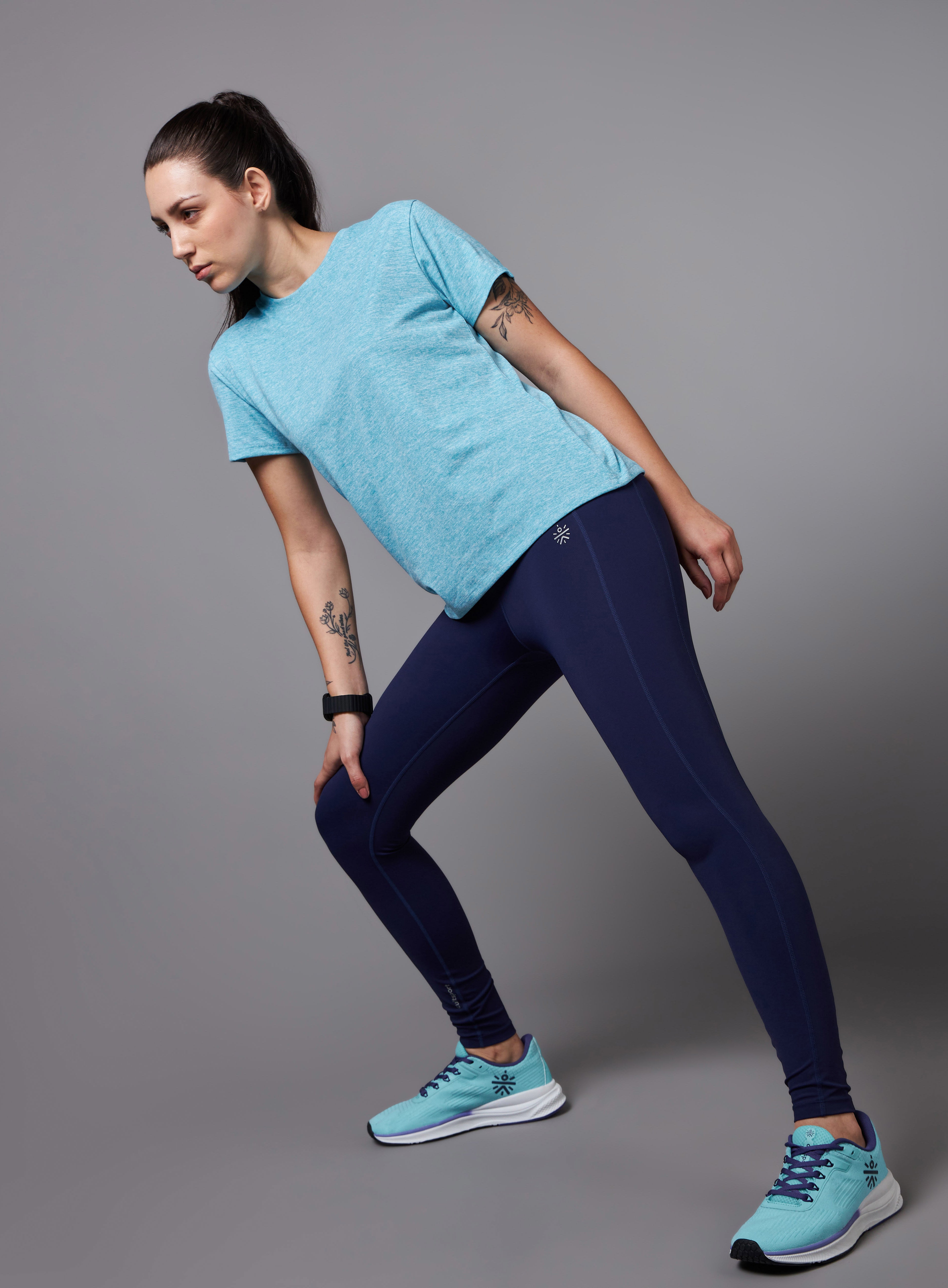 Women's All Day Workout Blue Comfortech T-shirt