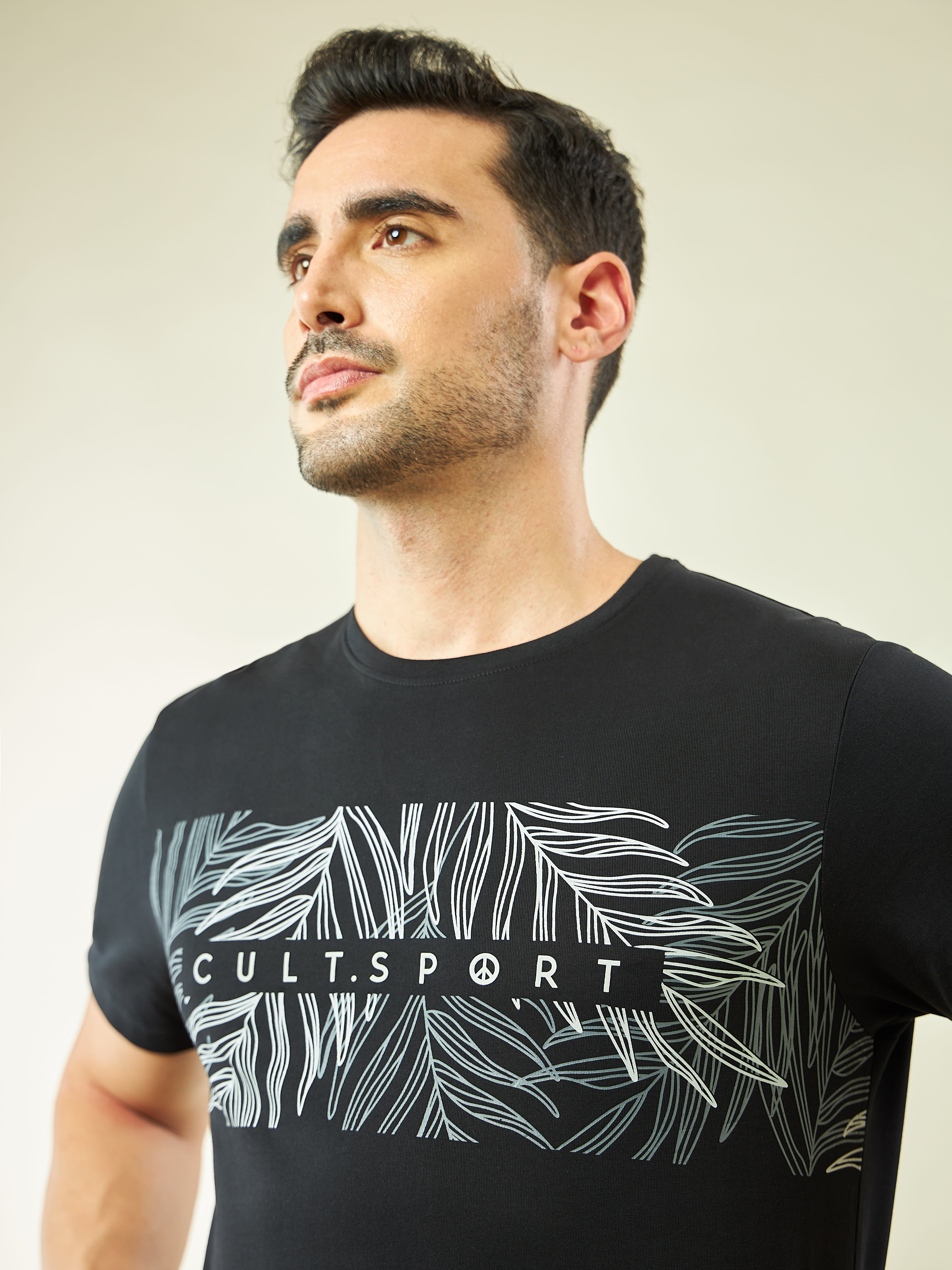 Graphic Print Yoga T-shirt