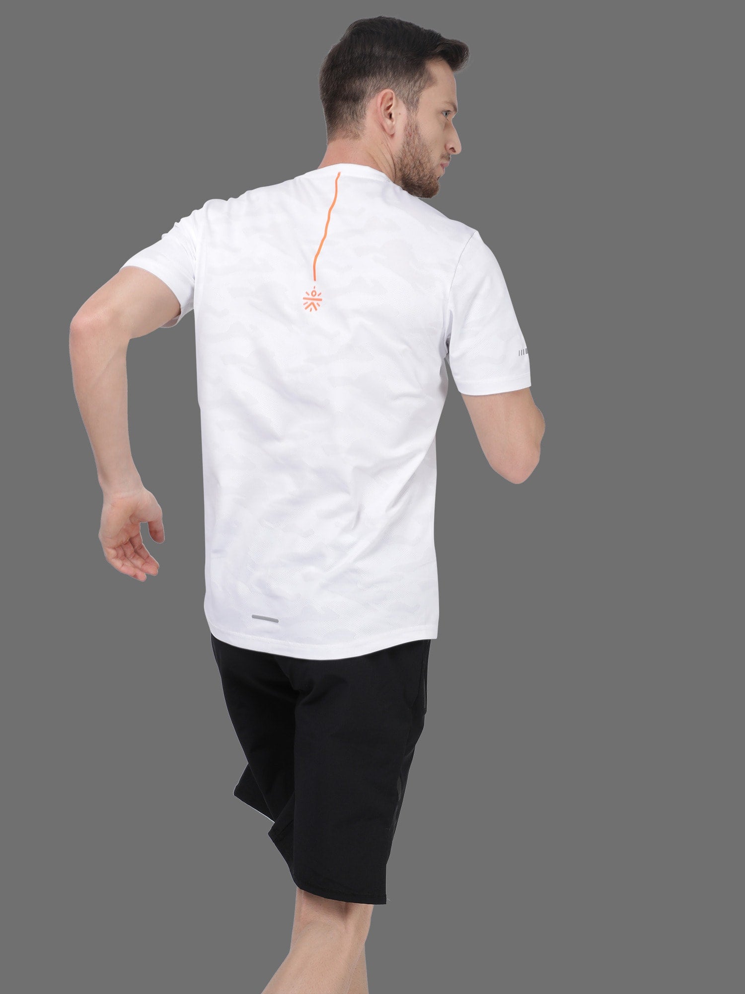 Vital Blaze White Running Relaxed Tee