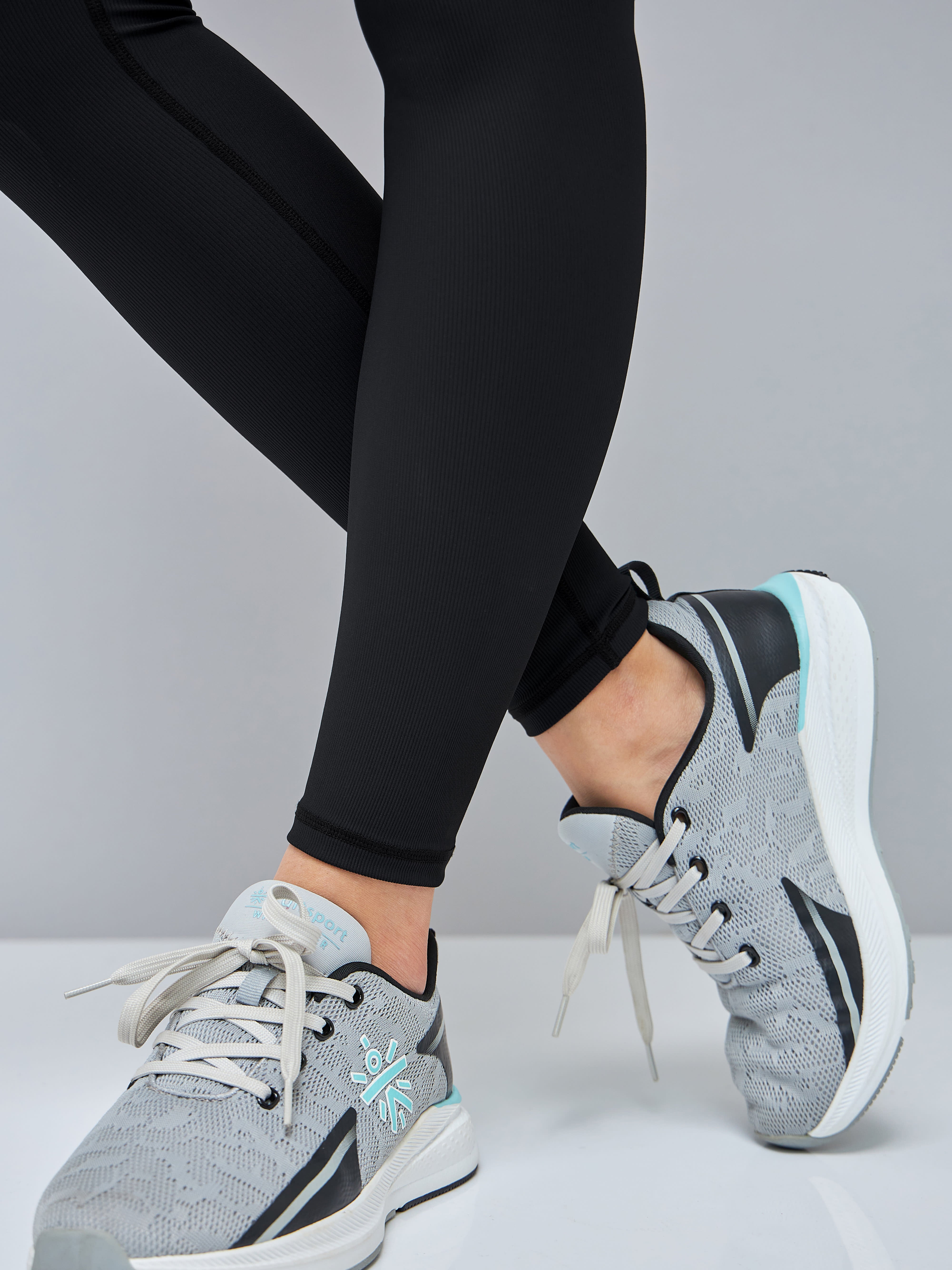 Solid High Waist Tights with Side Pocket